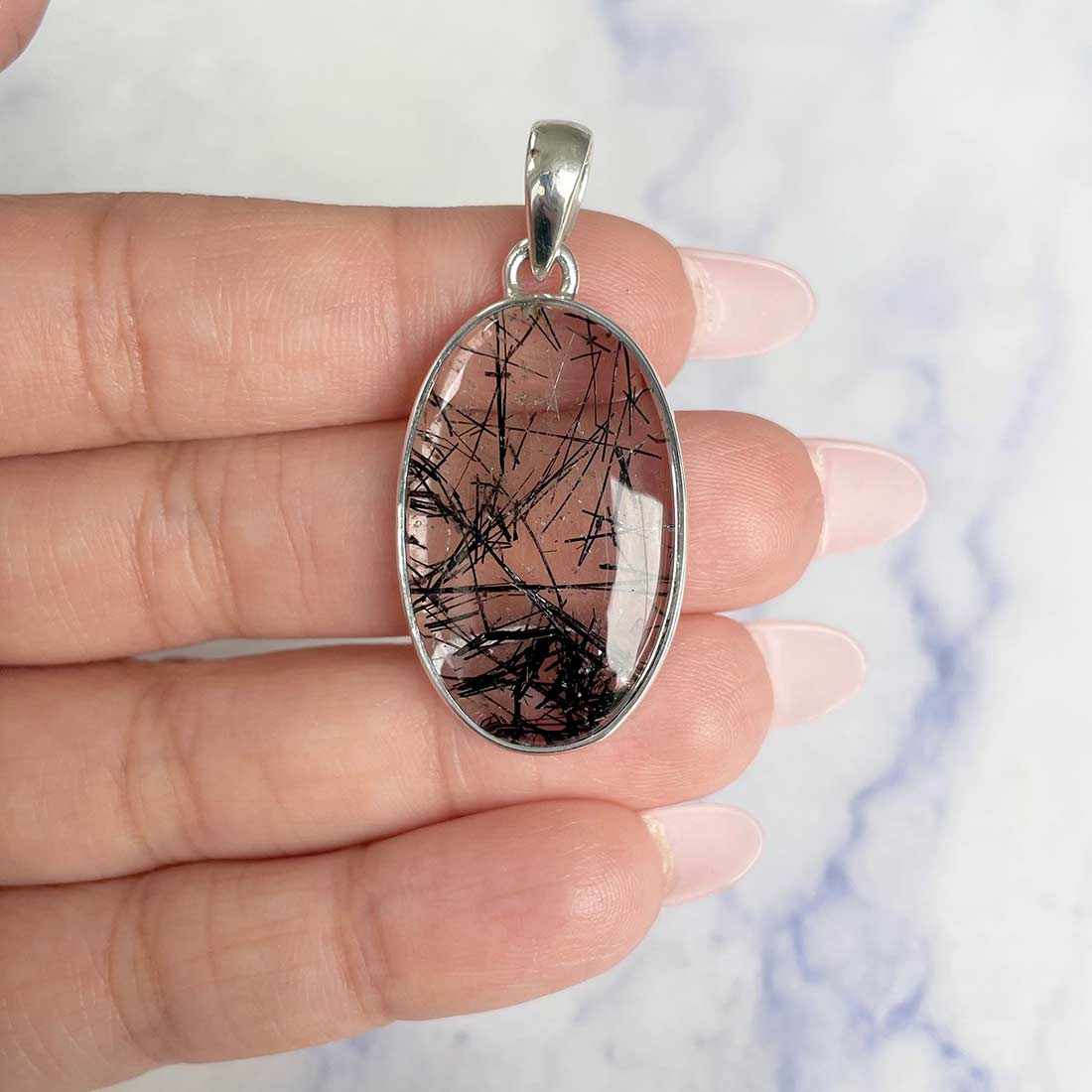 Black Rutile Pendant-(BLR-P-24.)