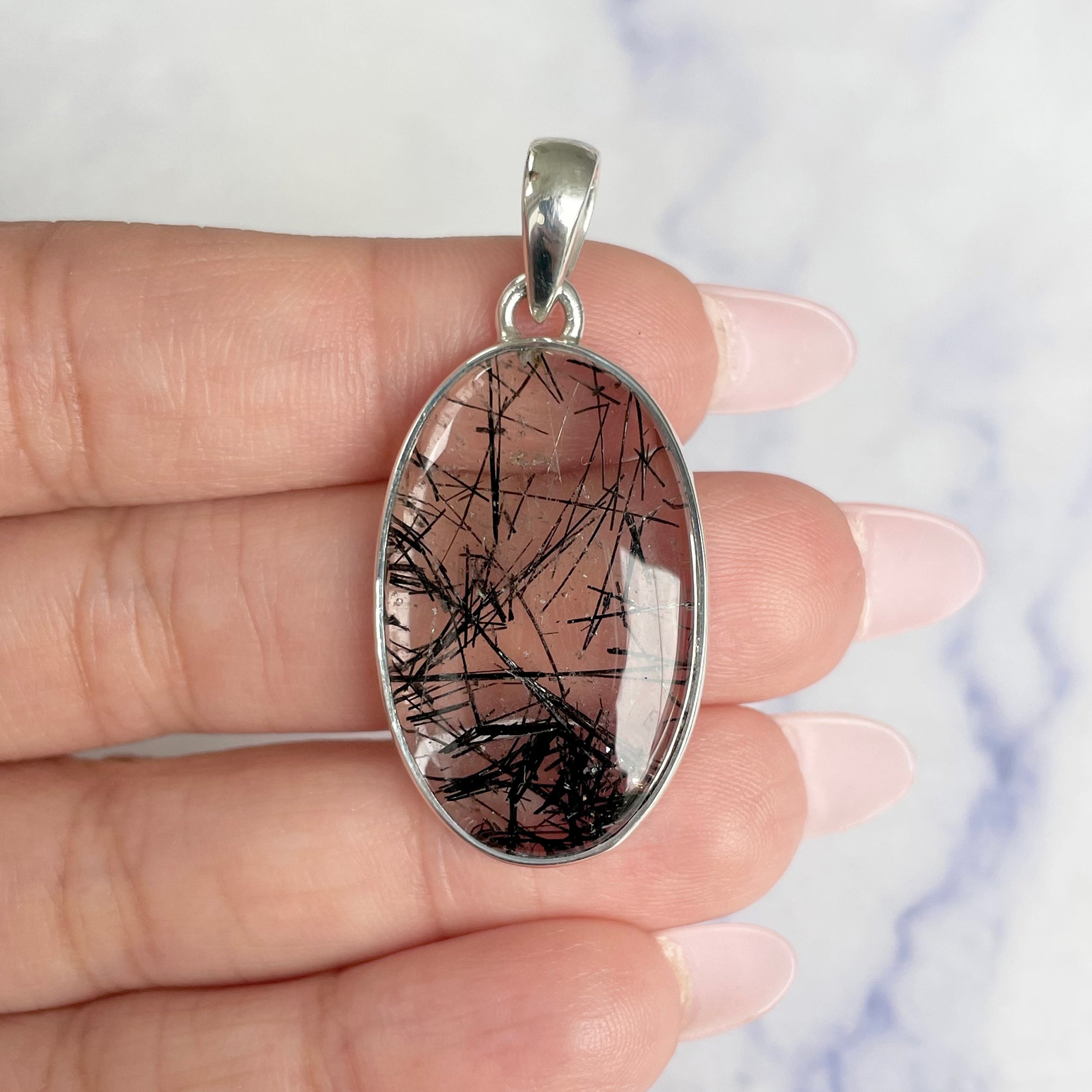 Black Rutile Pendant-(BLR-P-24.)