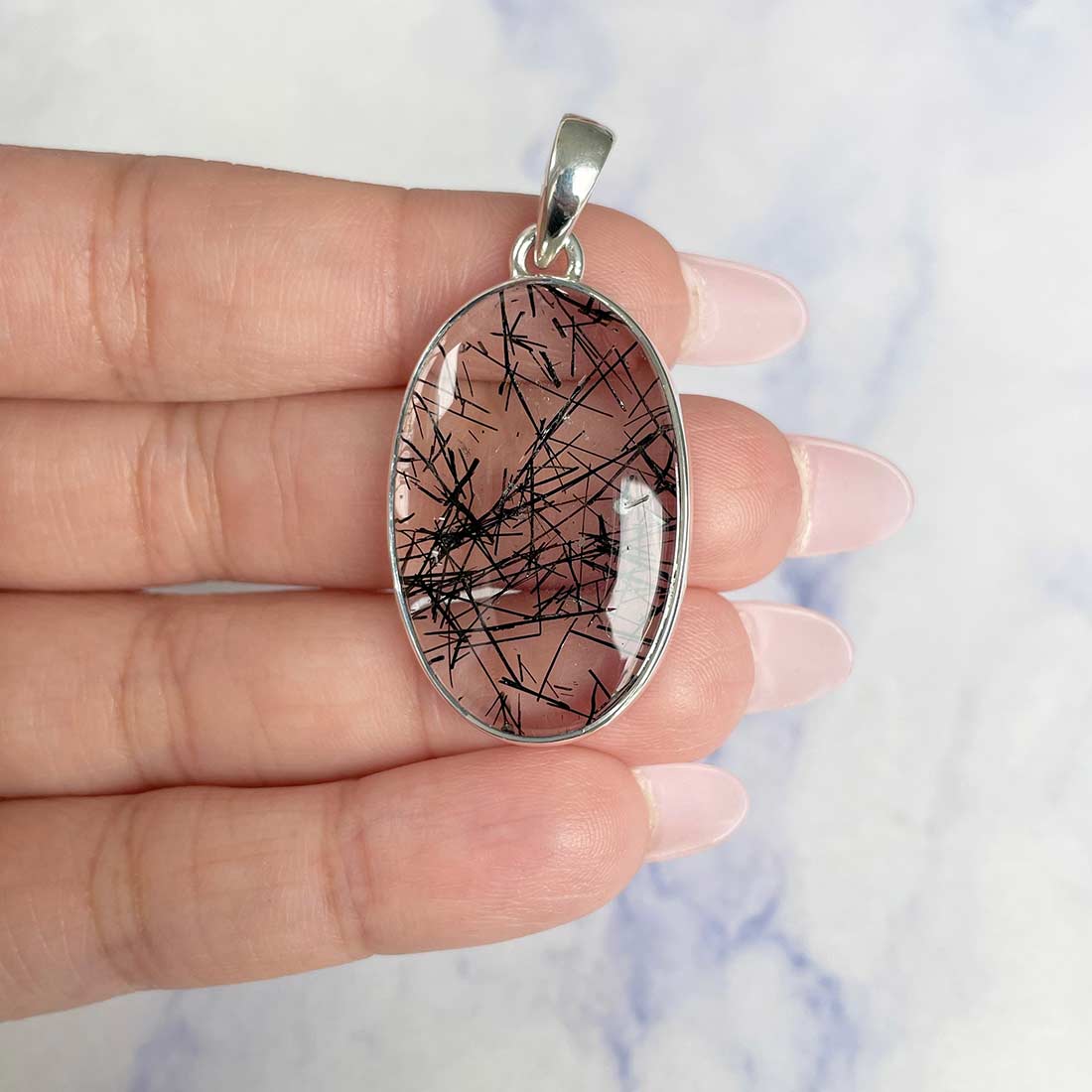 Black Rutile Pendant-(BLR-P-25.)