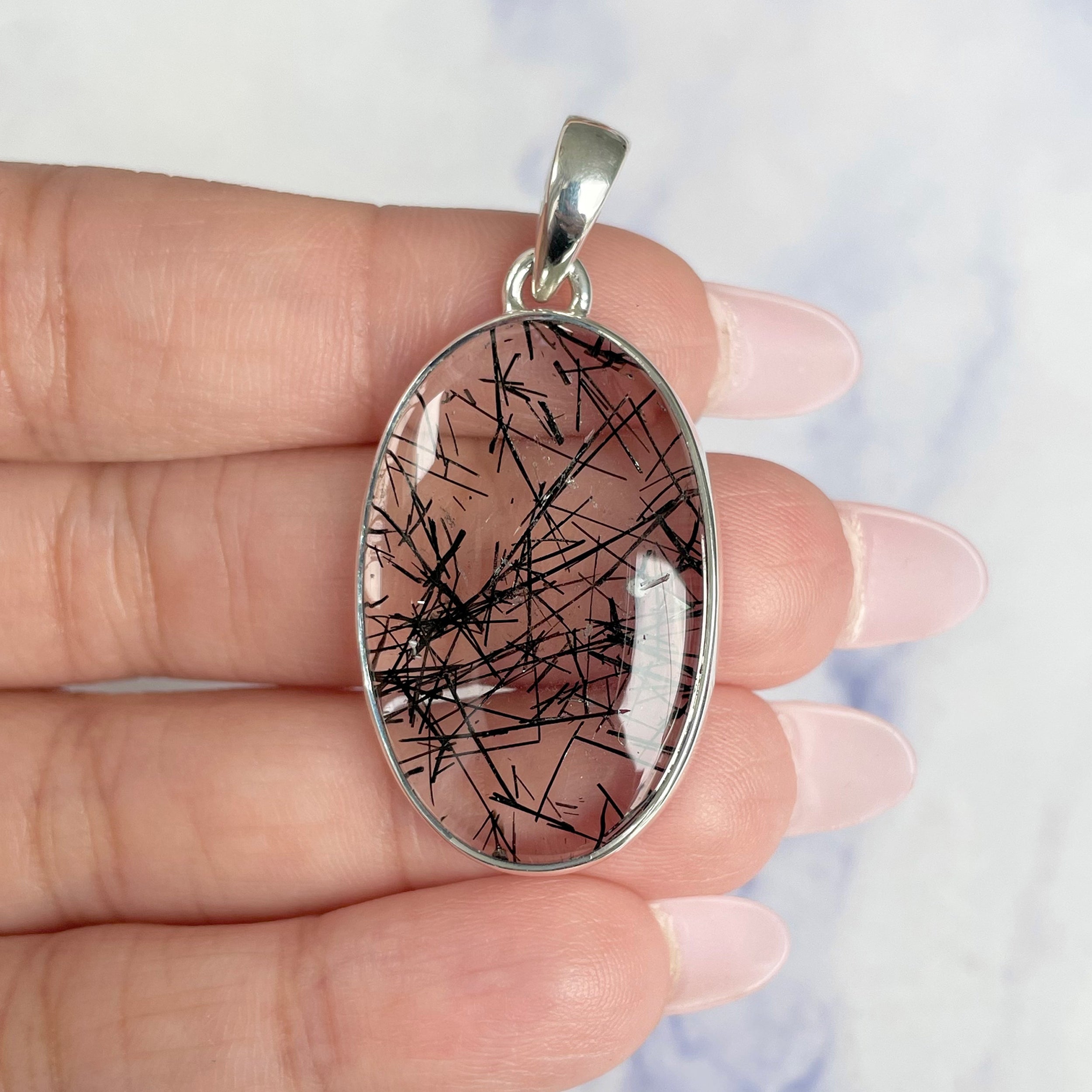Black Rutile Pendant-(BLR-P-25.)