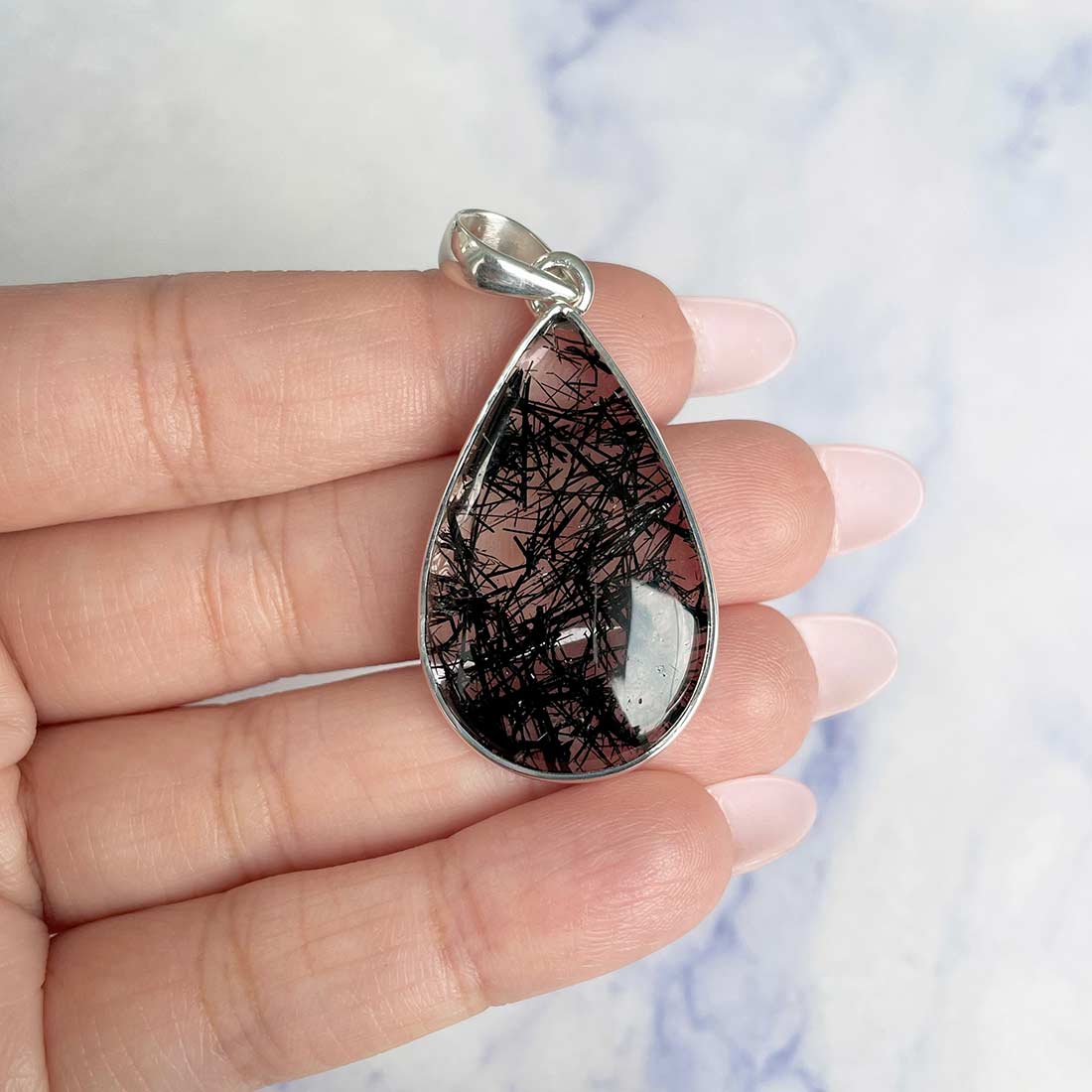 Black Rutile Pendant-(BLR-P-26.)