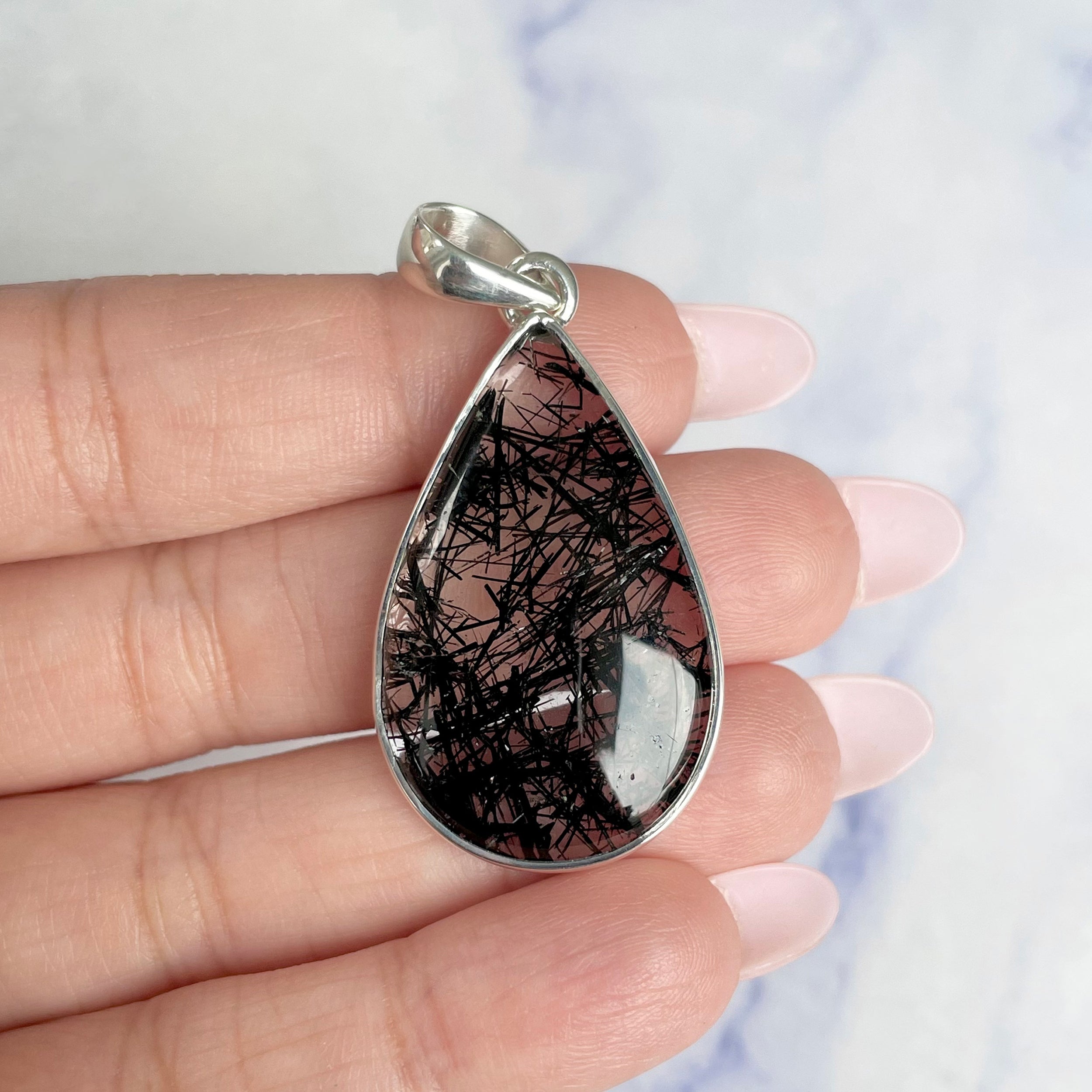 Black Rutile Pendant-(BLR-P-26.)