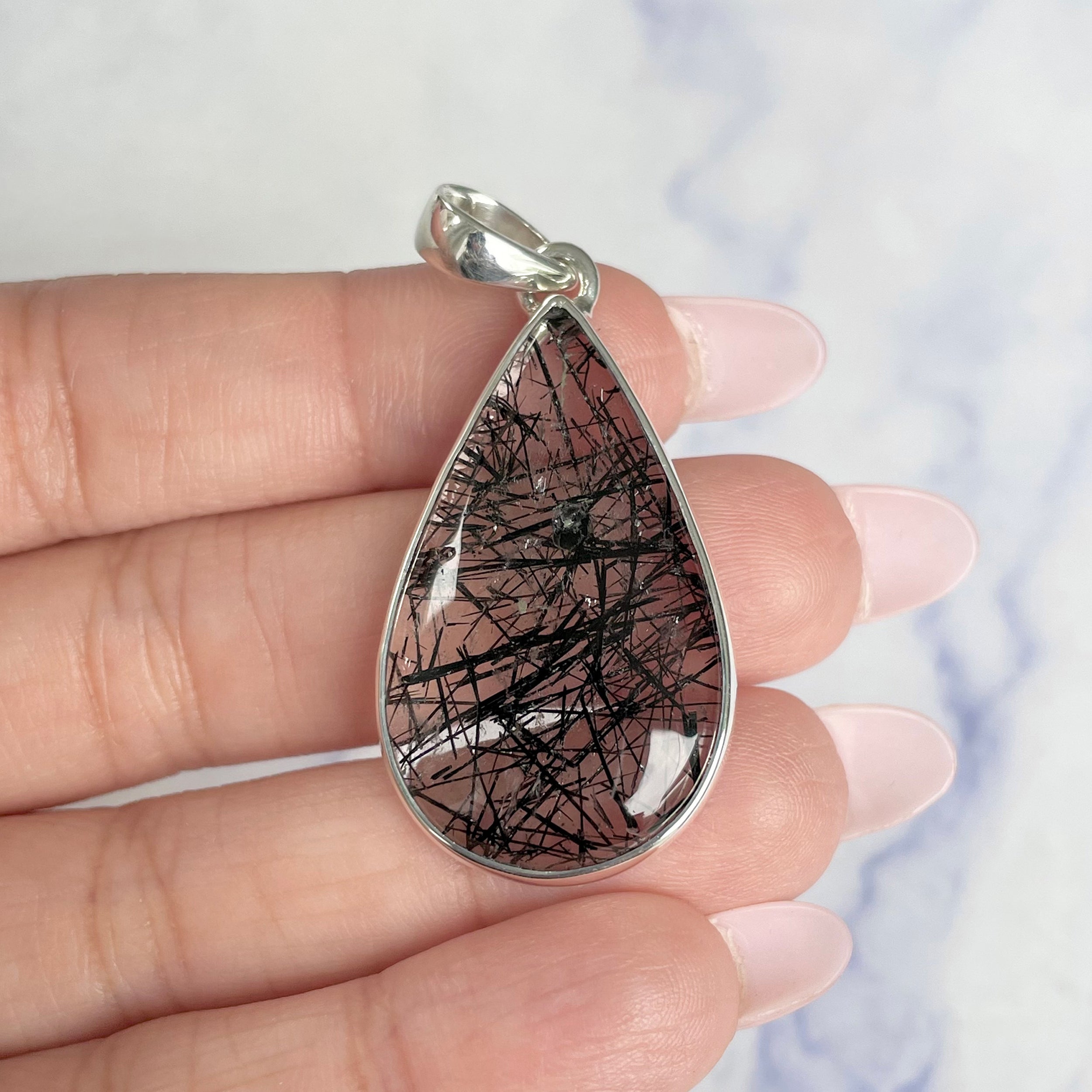 Black Rutile Pendant-(BLR-P-27.)