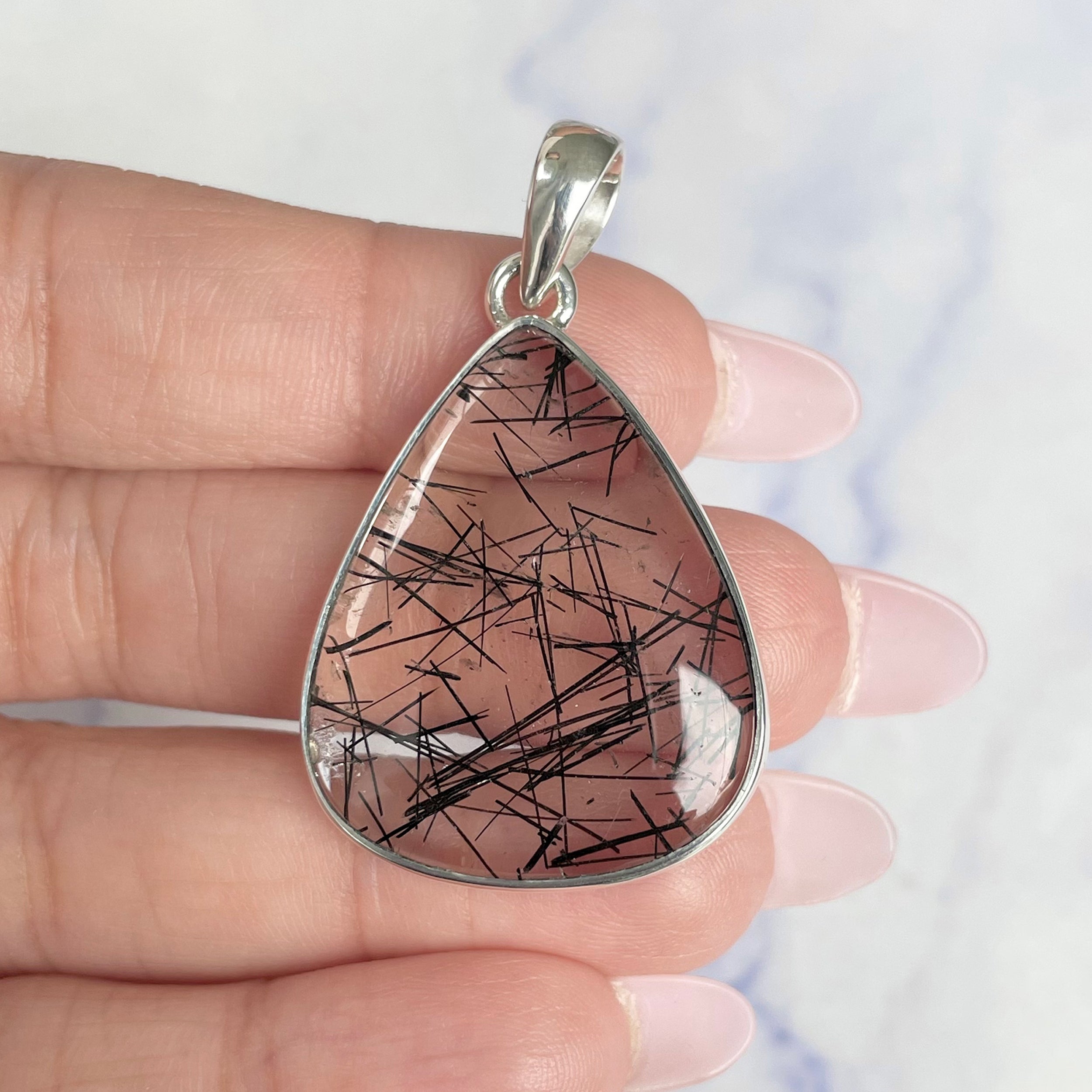 Black Rutile Pendant-(BLR-P-28.)