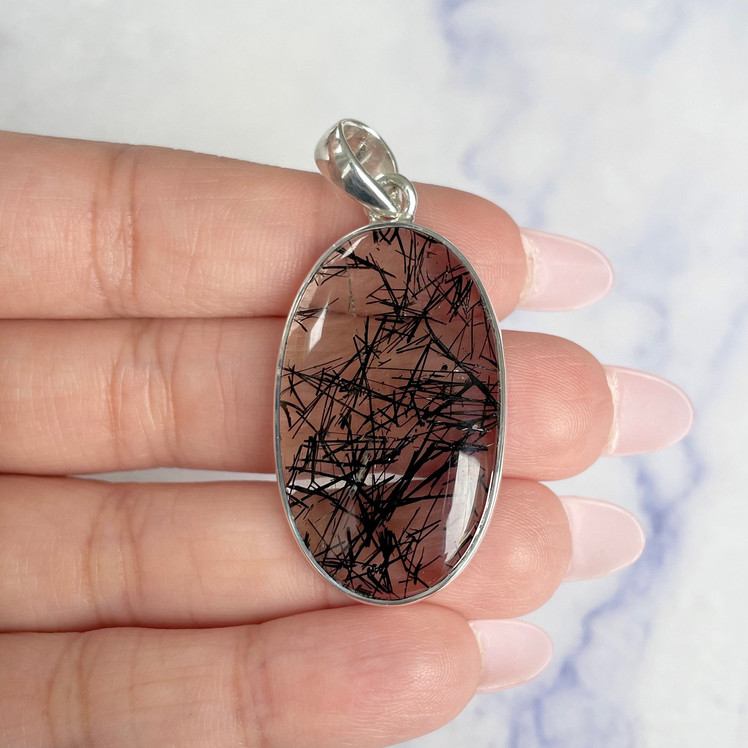 Black Rutile Pendant-(BLR-P-29.)