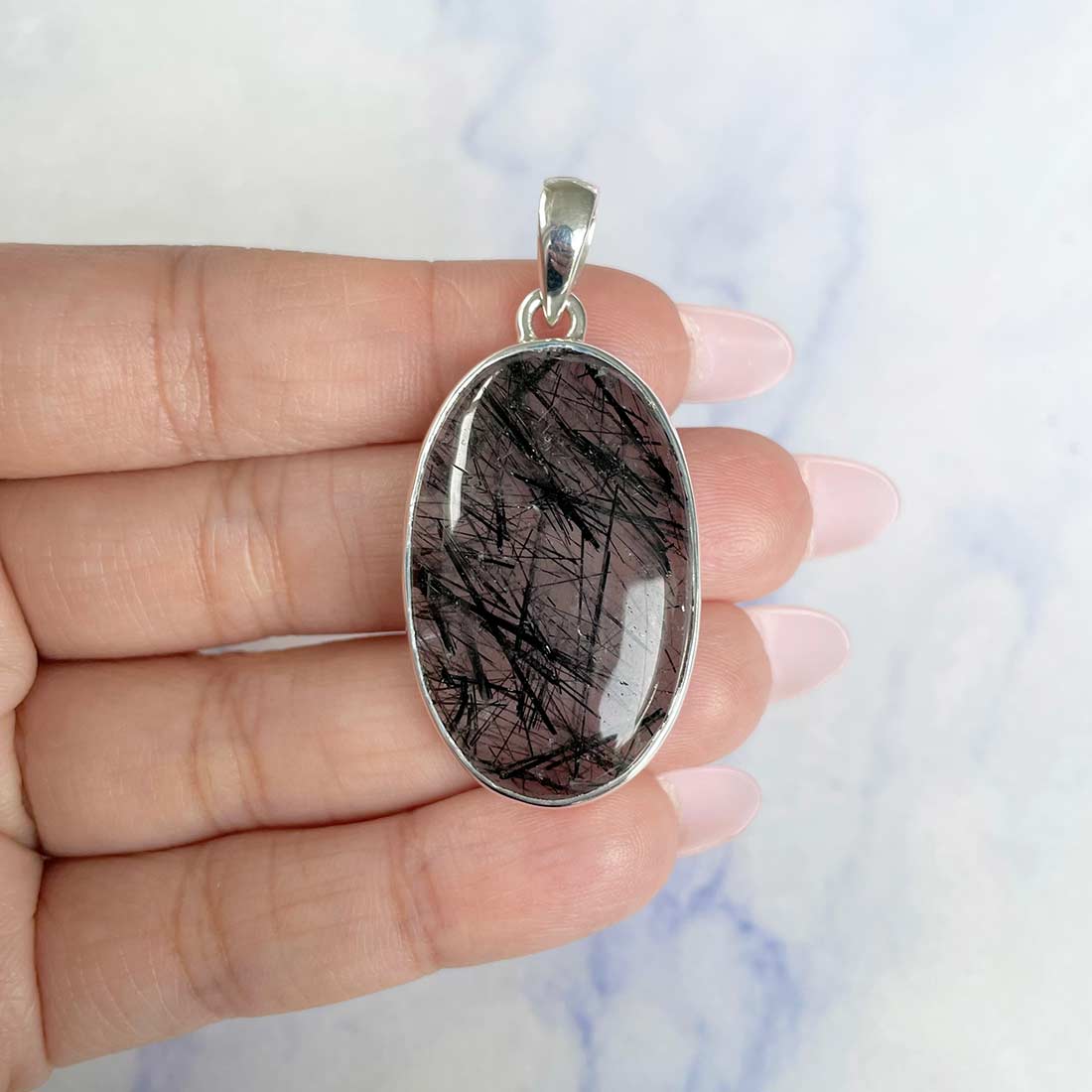 Black Rutile Pendant-(BLR-P-3.)