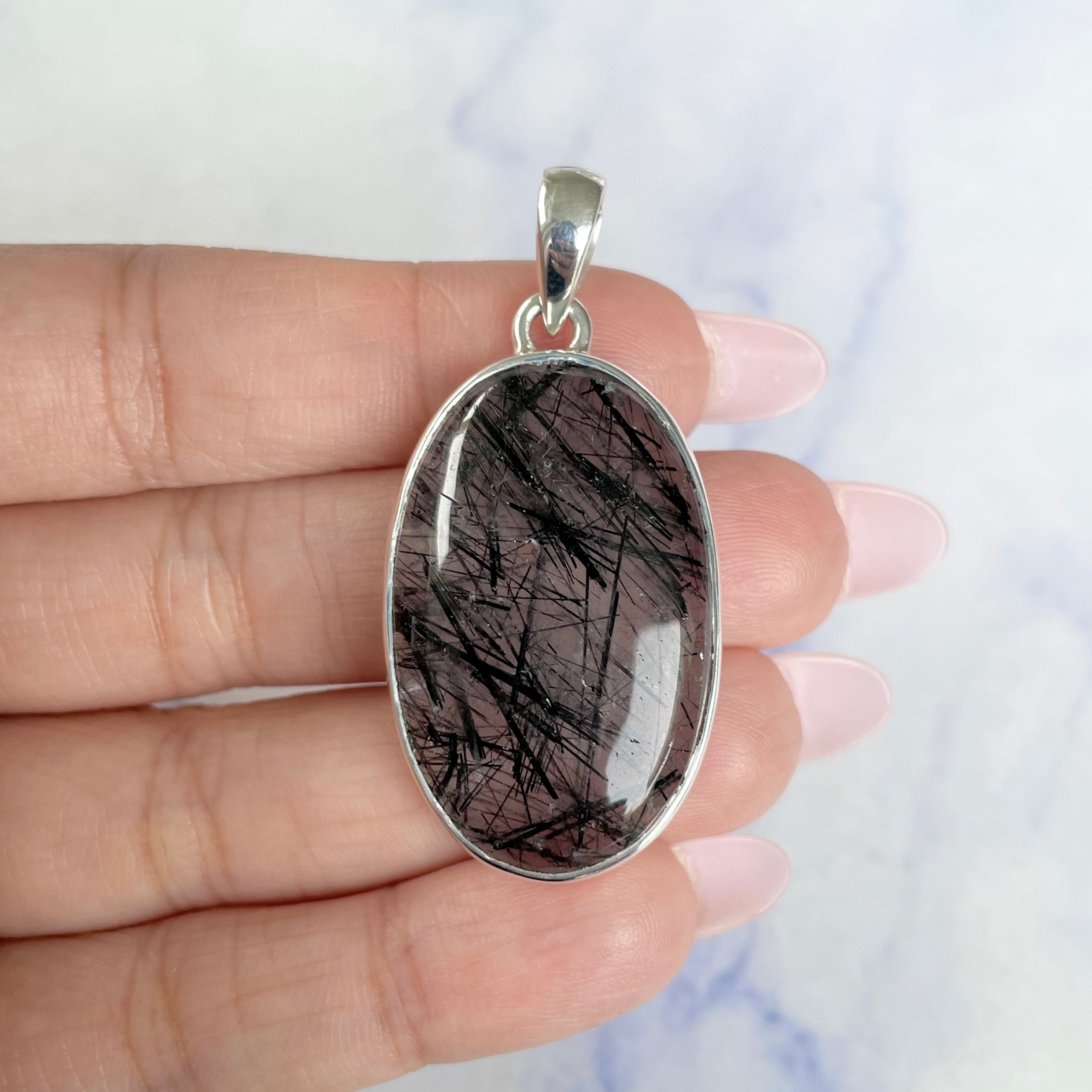 Black Rutile Pendant-(BLR-P-3.)