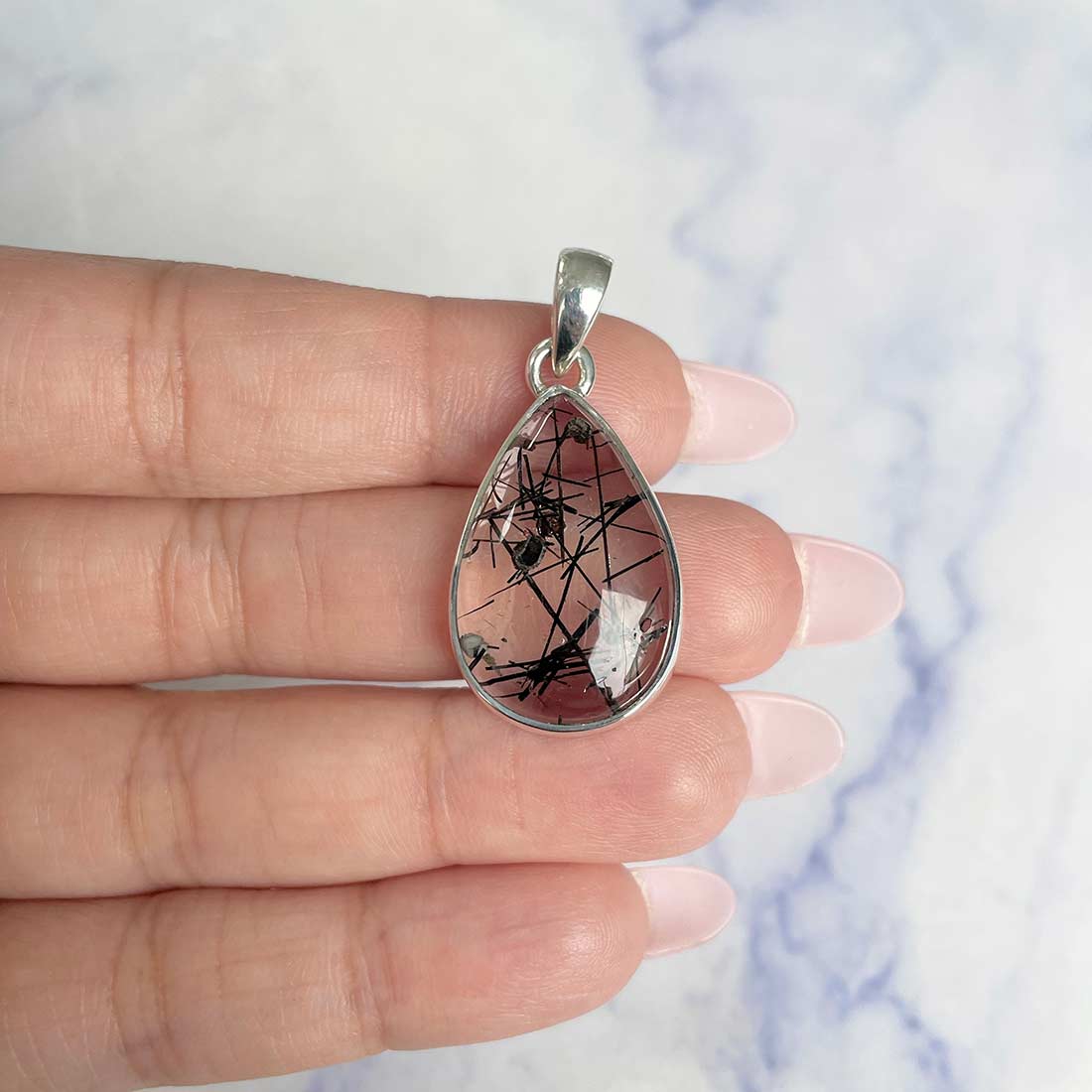 Black Rutile Pendant-(BLR-P-30.)