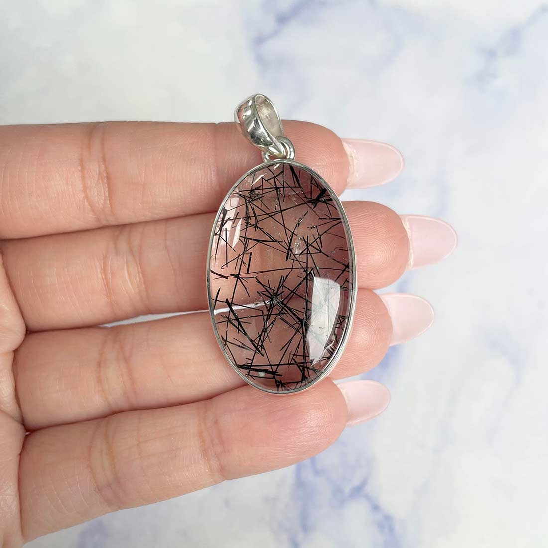 Black Rutile Pendant-(BLR-P-31.)