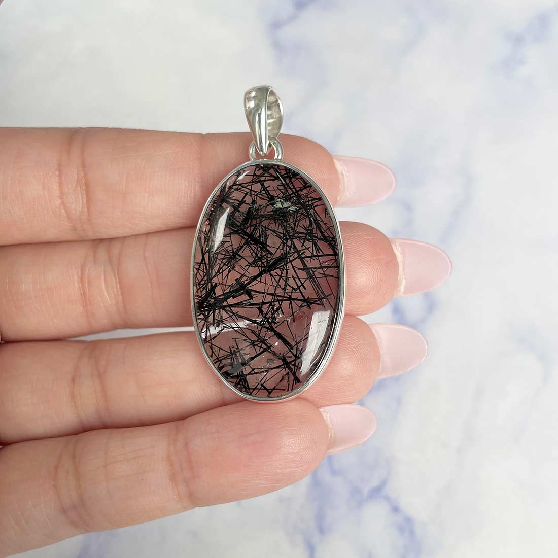 Black Rutile Pendant-(BLR-P-32.)