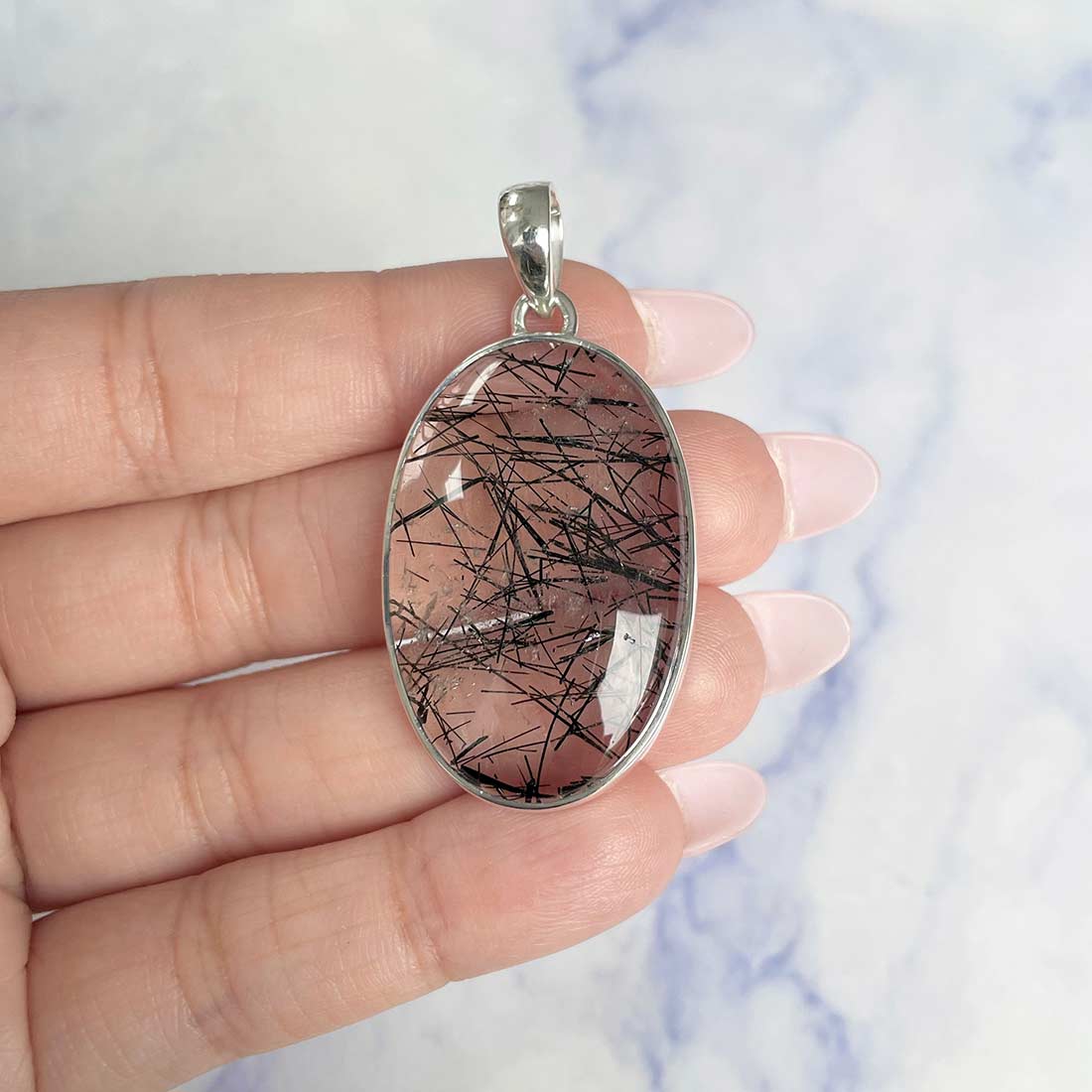 Black Rutile Pendant-(BLR-P-33.)