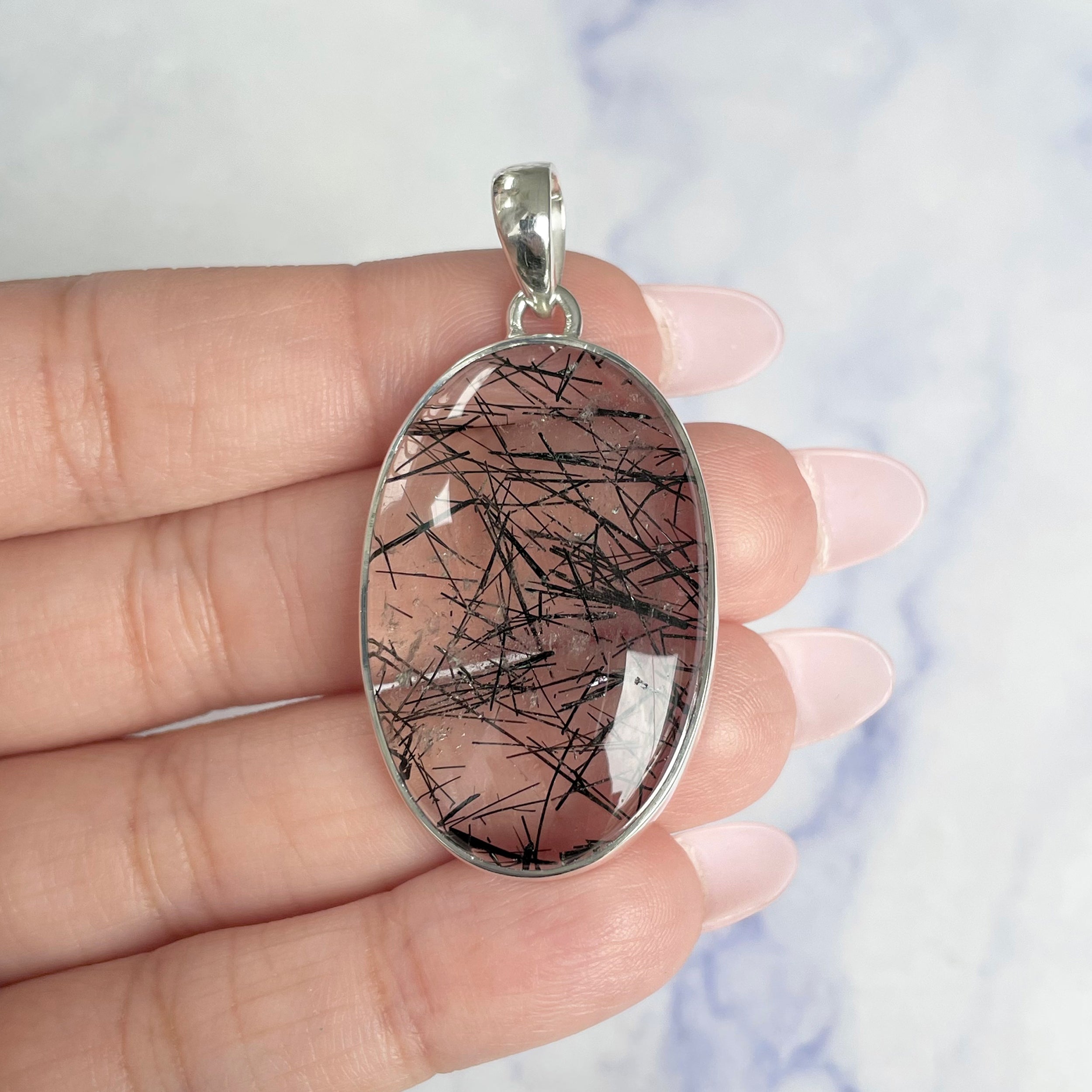 Black Rutile Pendant-(BLR-P-33.)