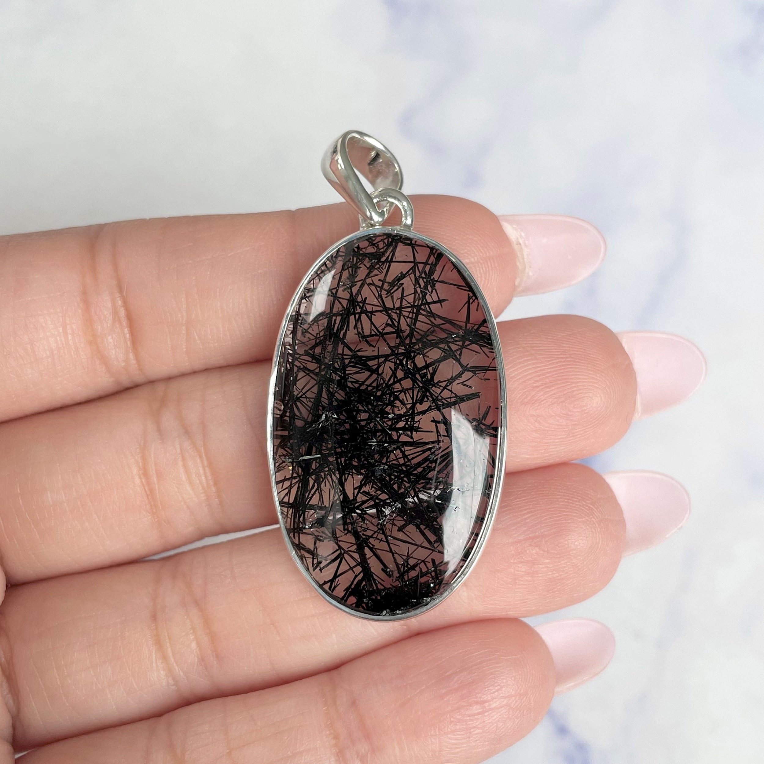 Black Rutile Pendant-(BLR-P-35.)