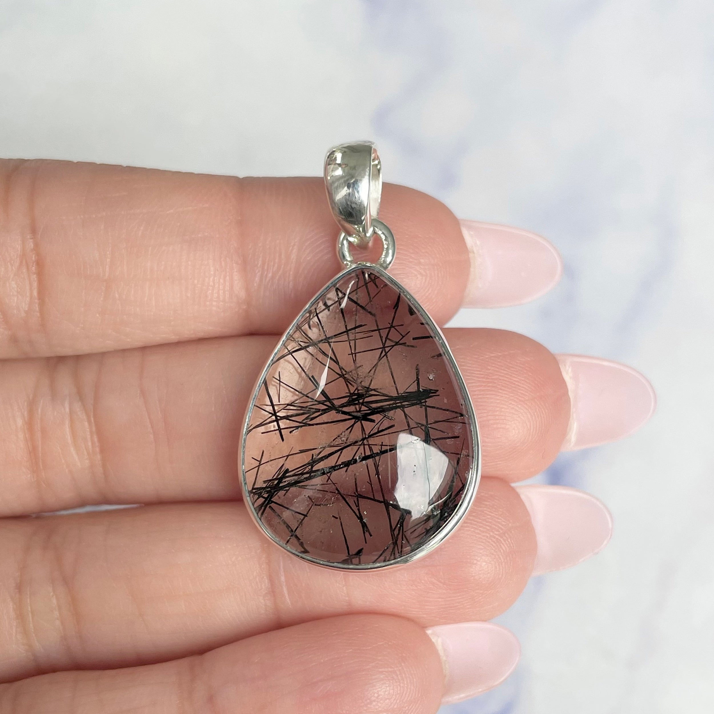 Black Rutile Pendant-(BLR-P-37.)