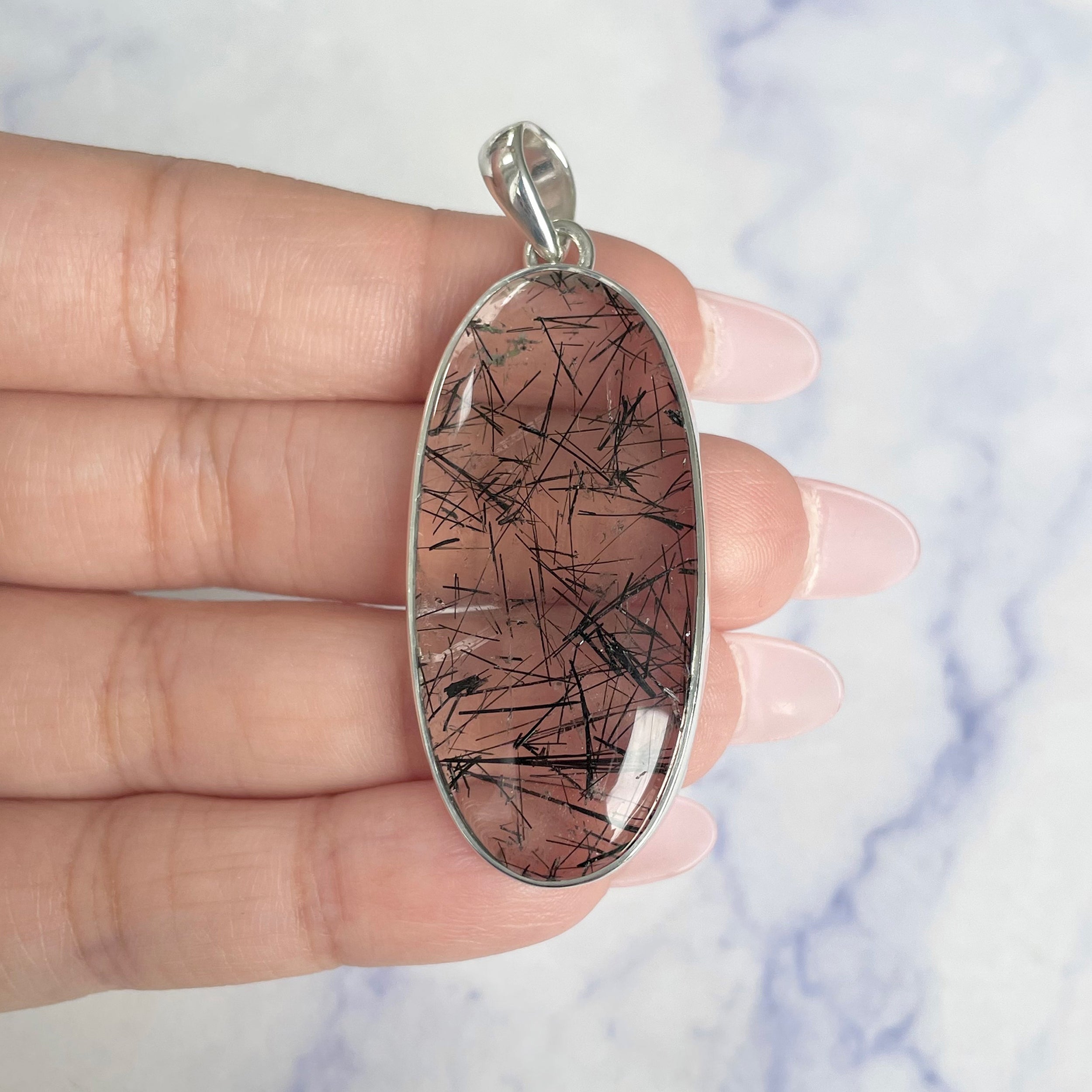Black Rutile Pendant-(BLR-P-39.)