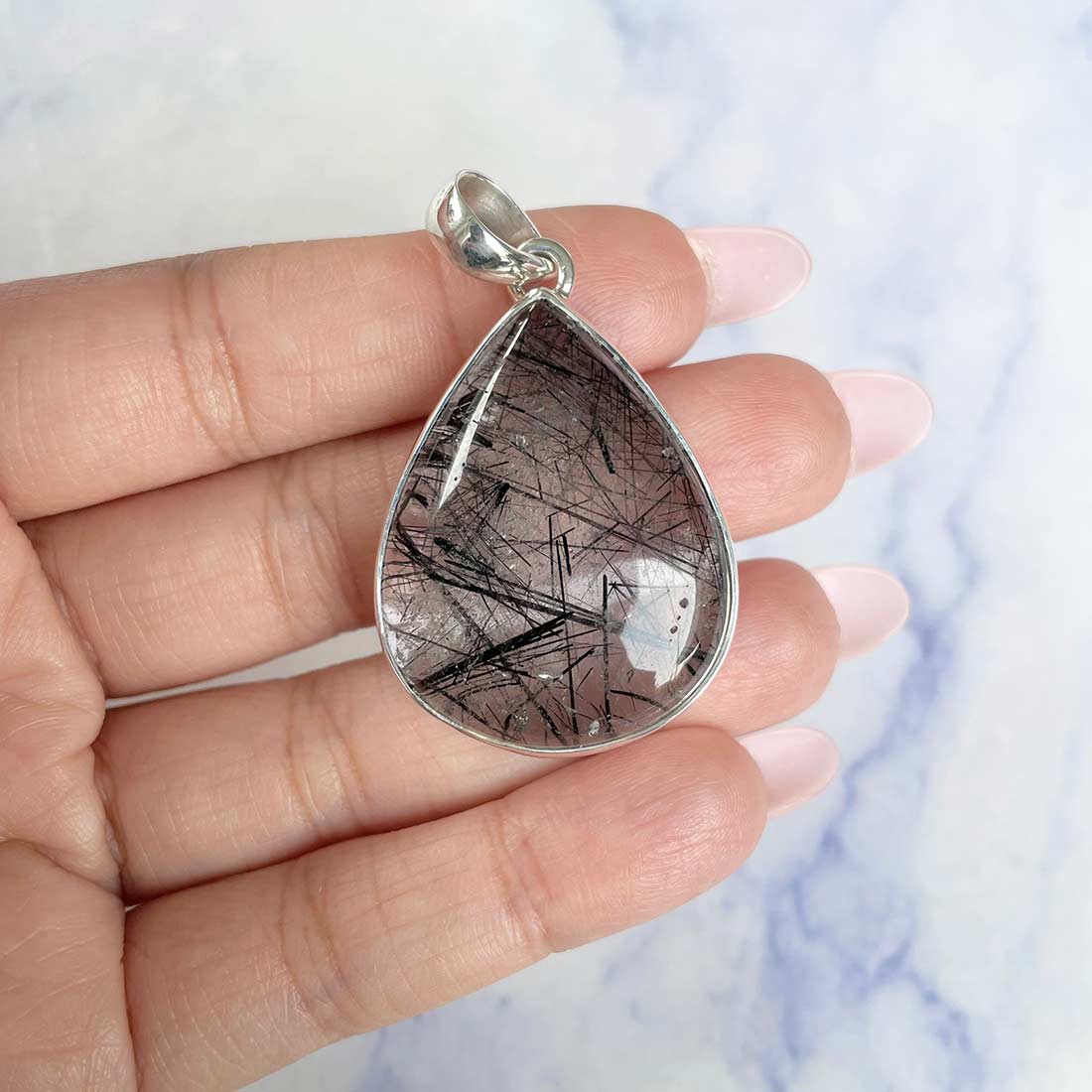 Black Rutile Pendant-(BLR-P-4.)