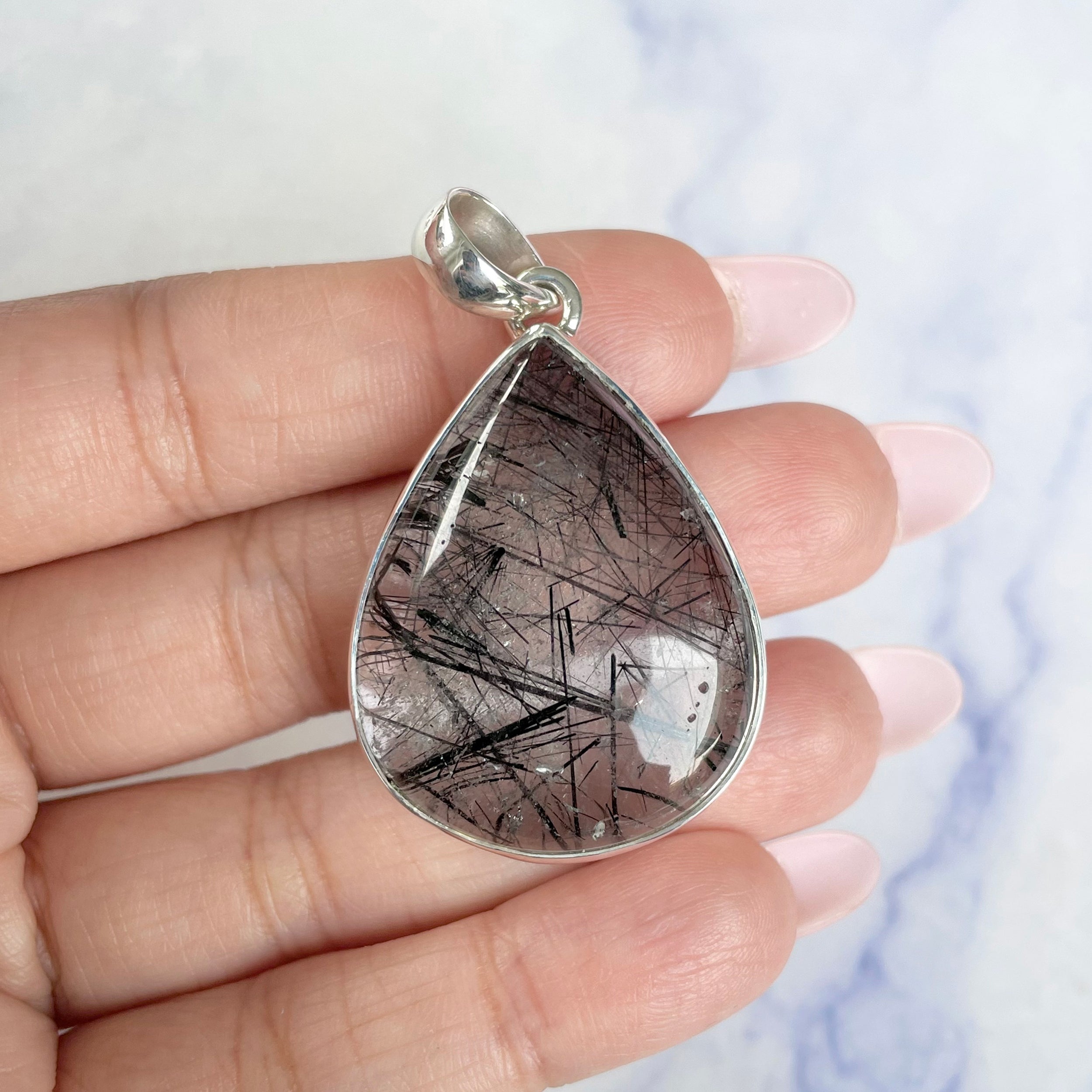Black Rutile Pendant-(BLR-P-4.)