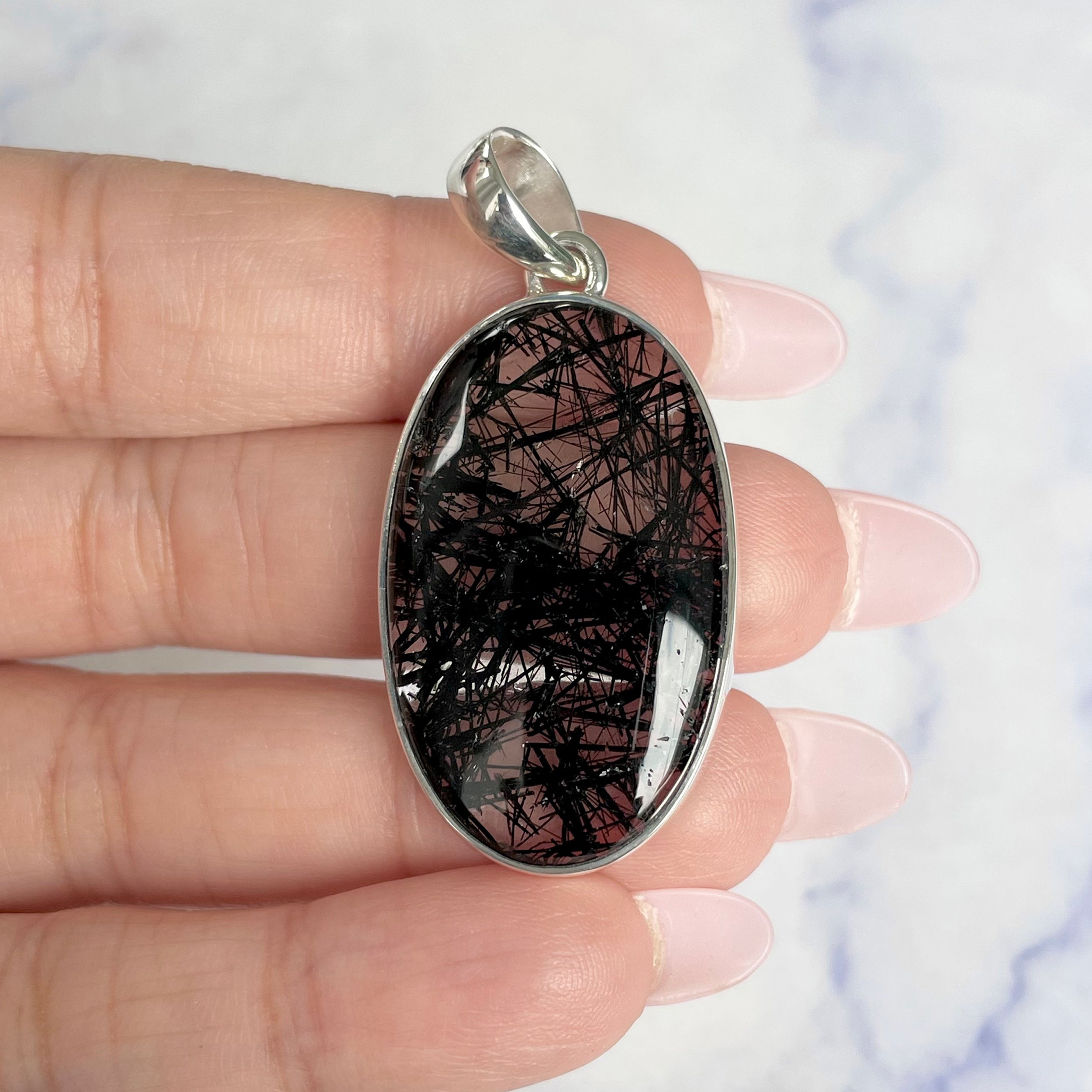 Black Rutile Pendant-(BLR-P-40.)