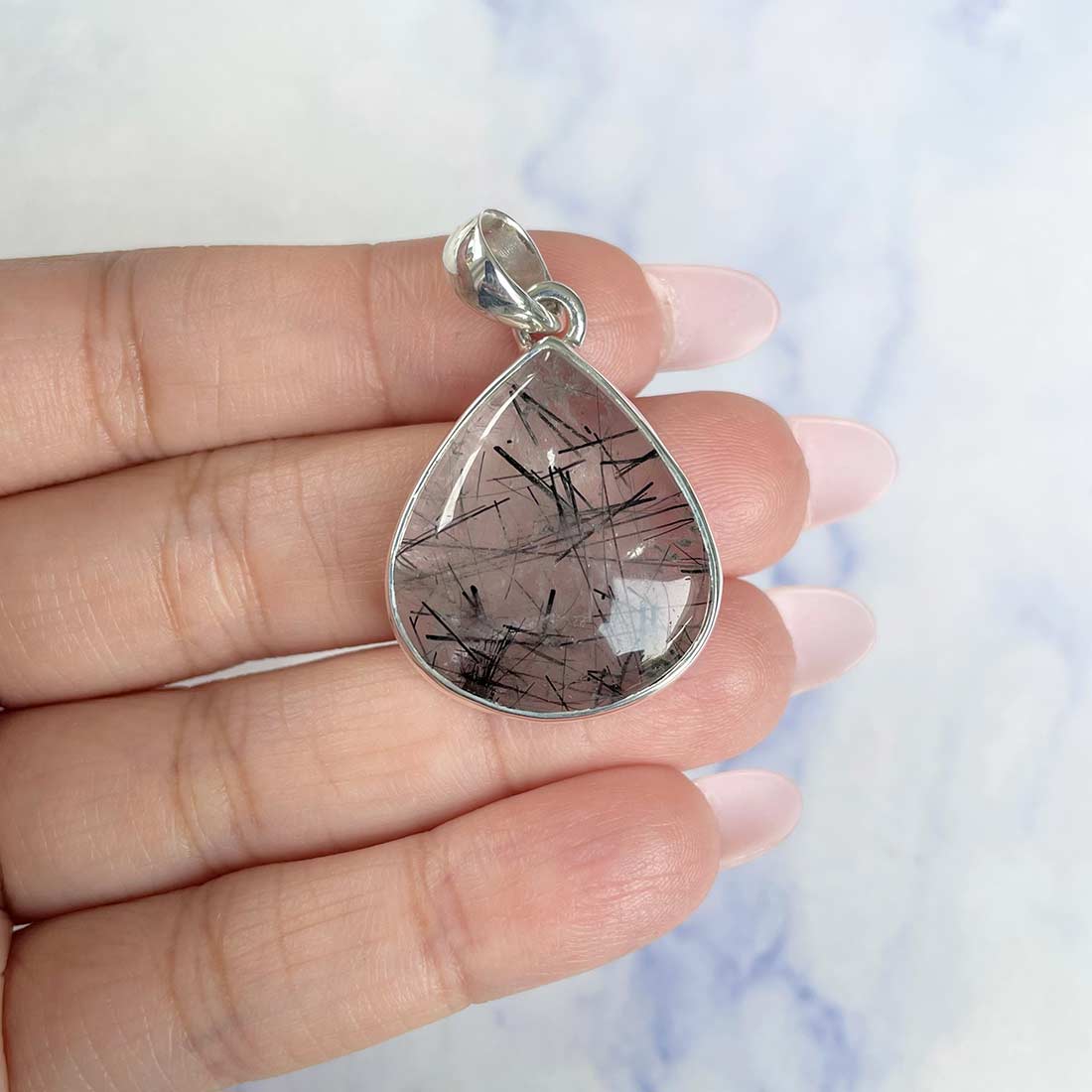 Black Rutile Pendant-(BLR-P-6.)