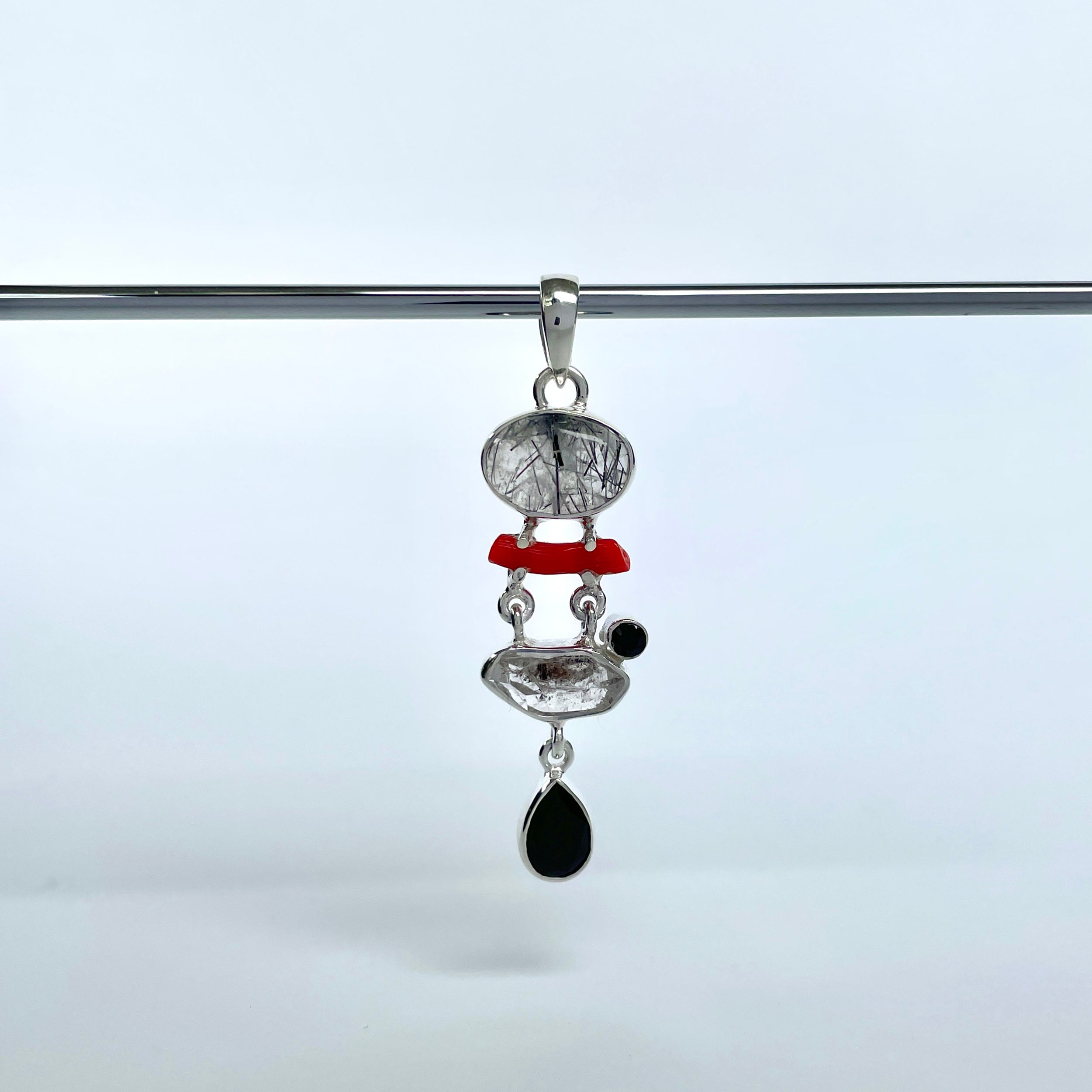 Black Rutile Pendant-(BLR-P-66.)