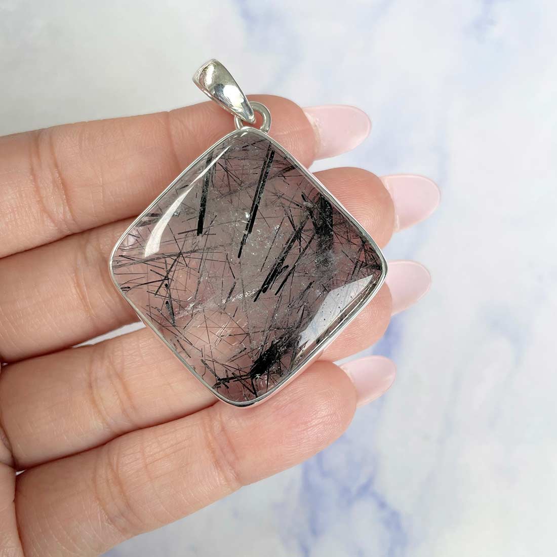 Black Rutile Pendant-(BLR-P-7.)