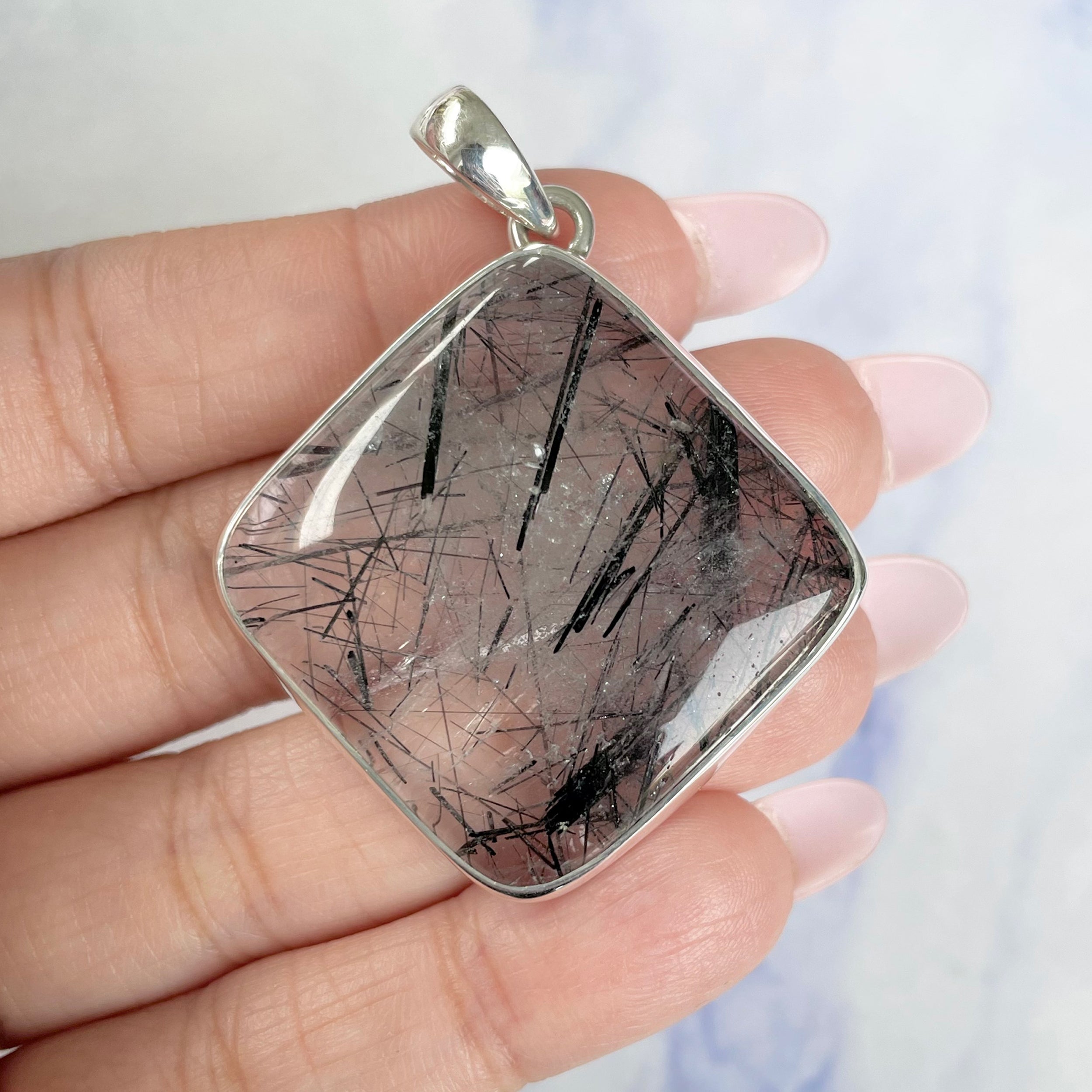 Black Rutile Pendant-(BLR-P-7.)