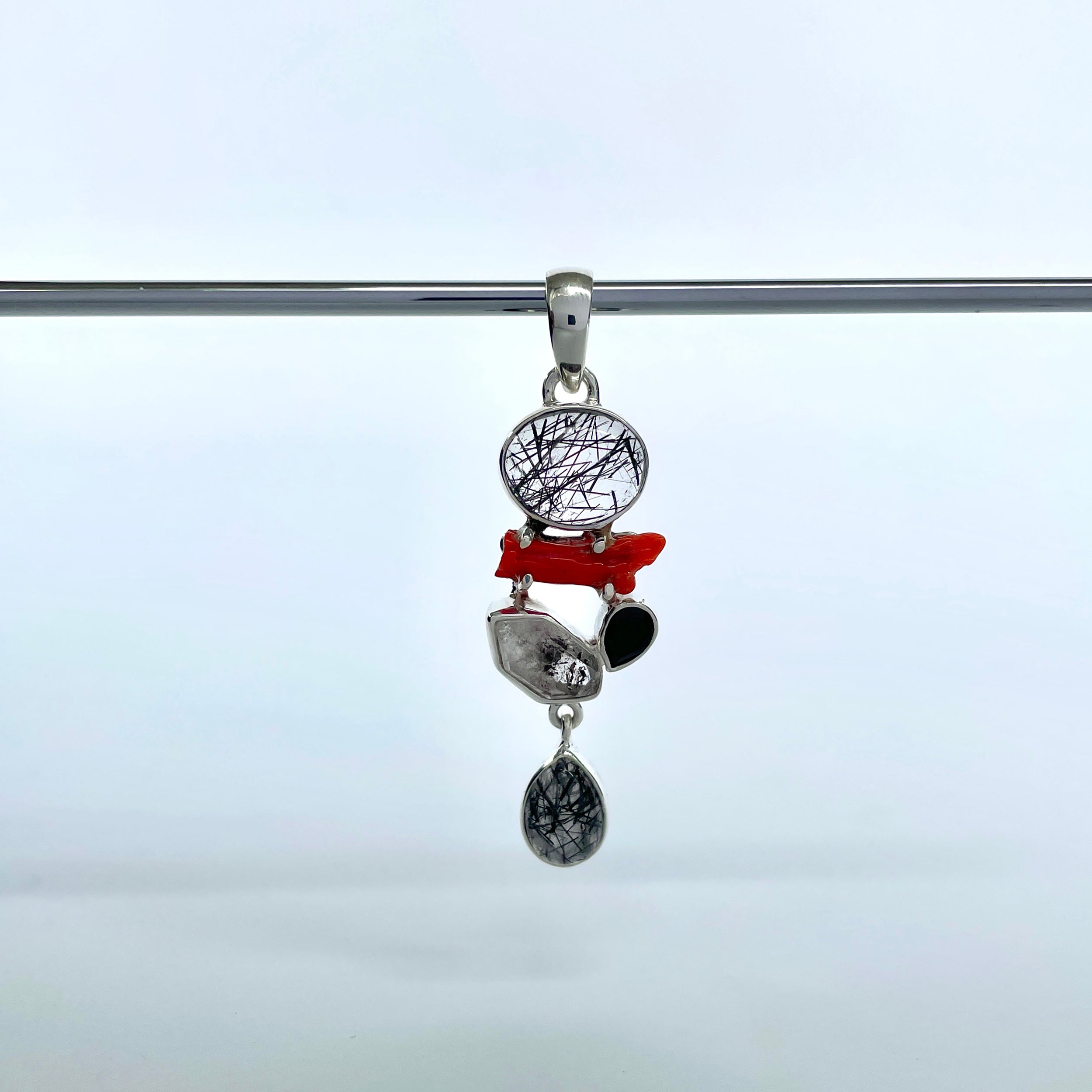 Black Rutile Pendant-(BLR-P-73.)