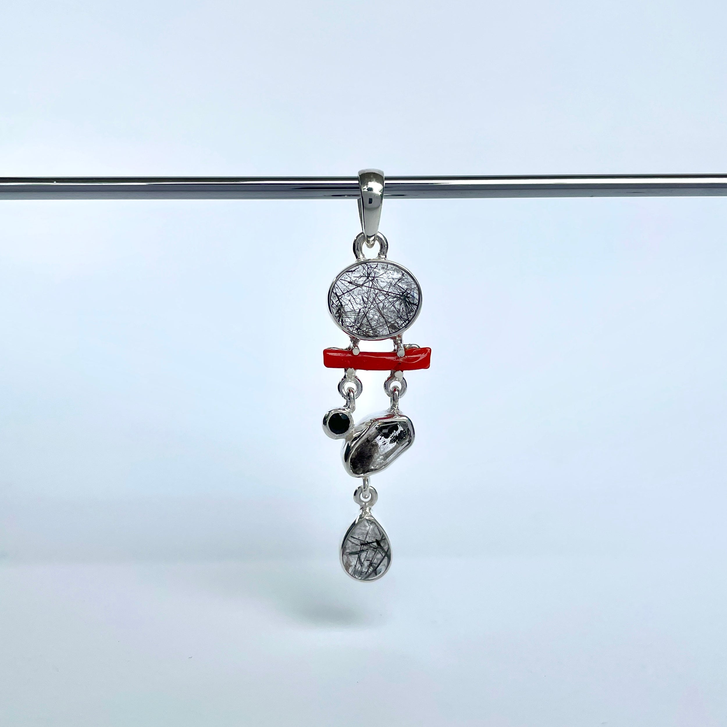 Black Rutile Pendant-(BLR-P-74.)