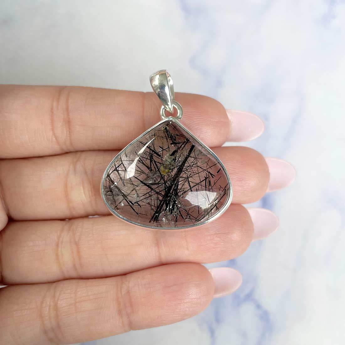 Black Rutile Pendant-(BLR-P-8.)