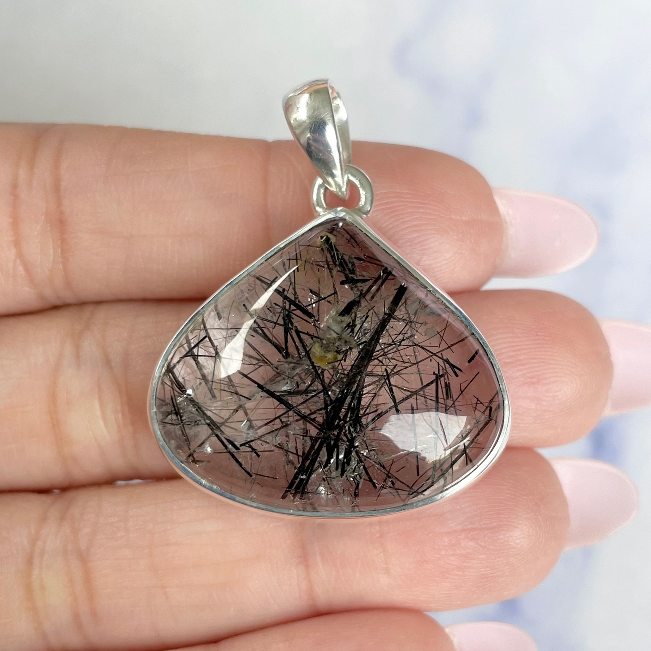 Black Rutile Pendant-(BLR-P-8.)