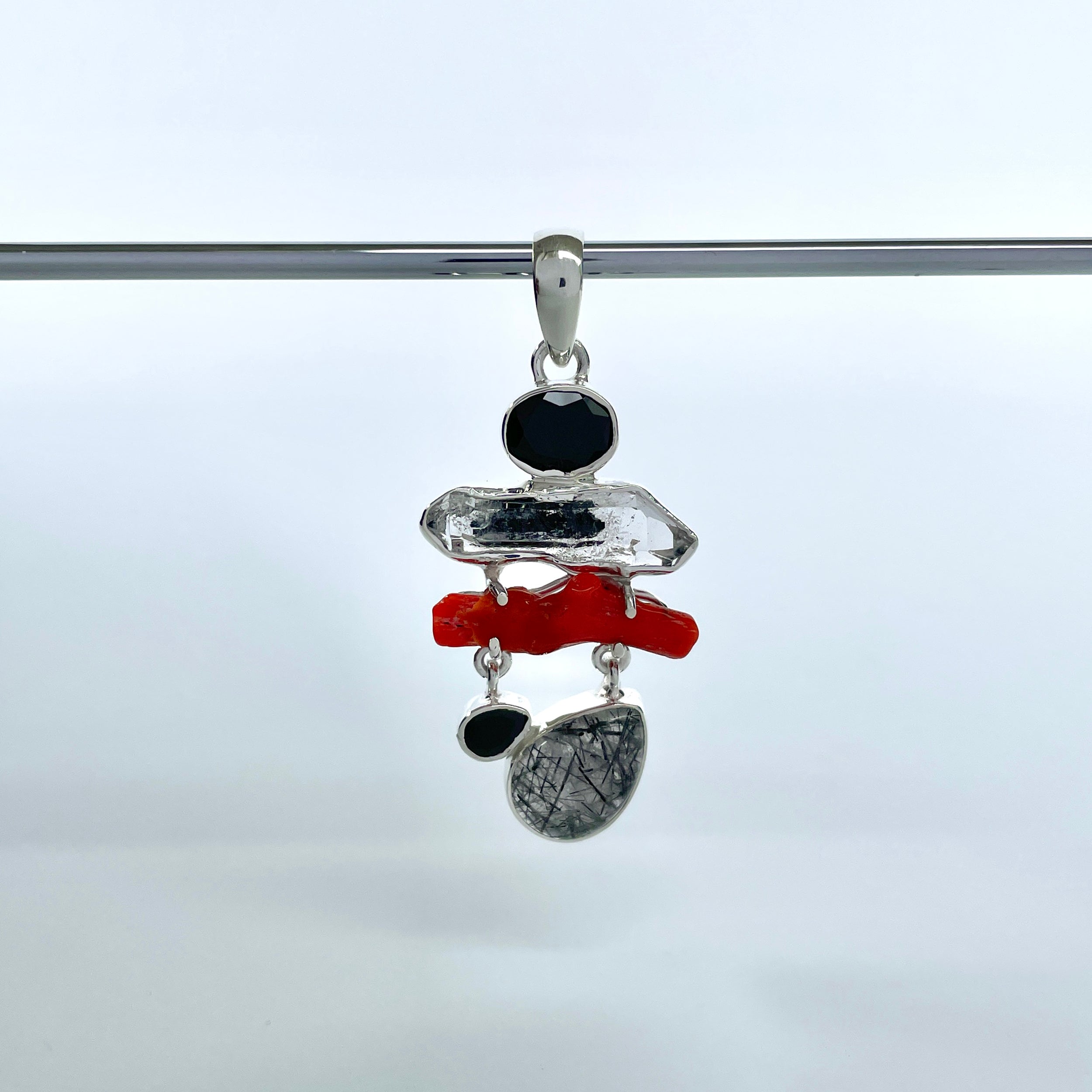 Black Rutile Pendant-(BLR-P-81.)