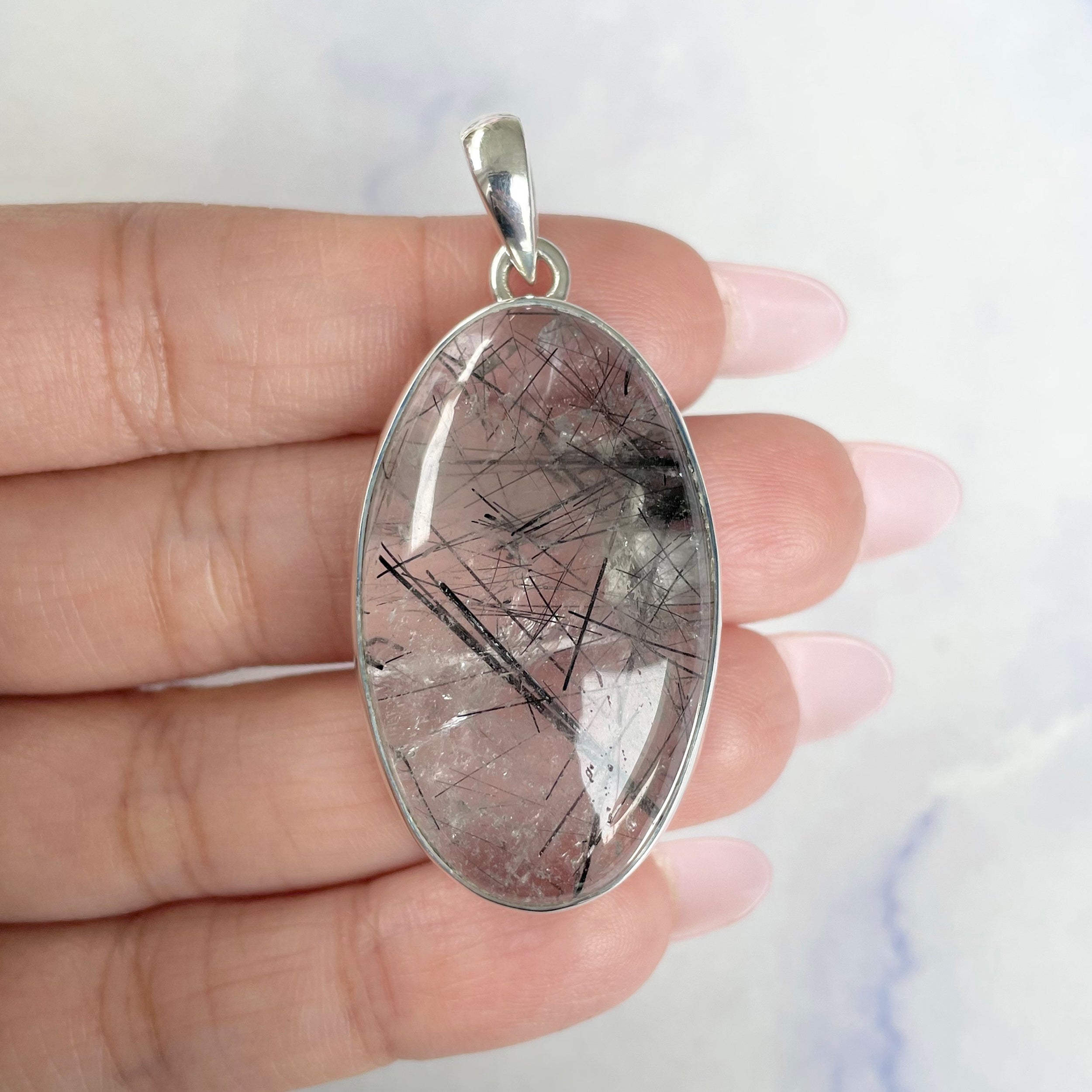 Black Rutile Pendant-(BLR-P-9.)