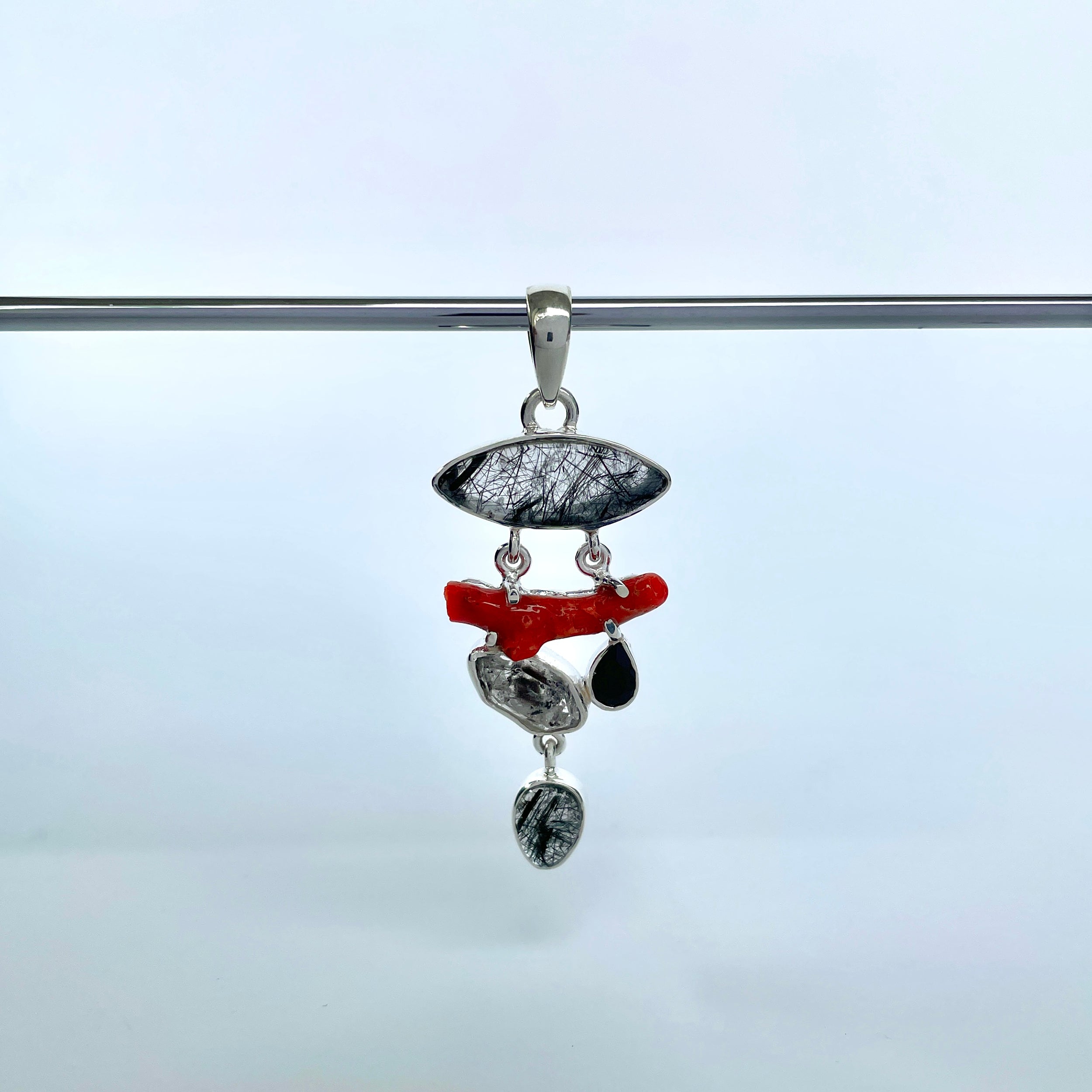 Black Rutile Pendant-(BLR-P-96.)