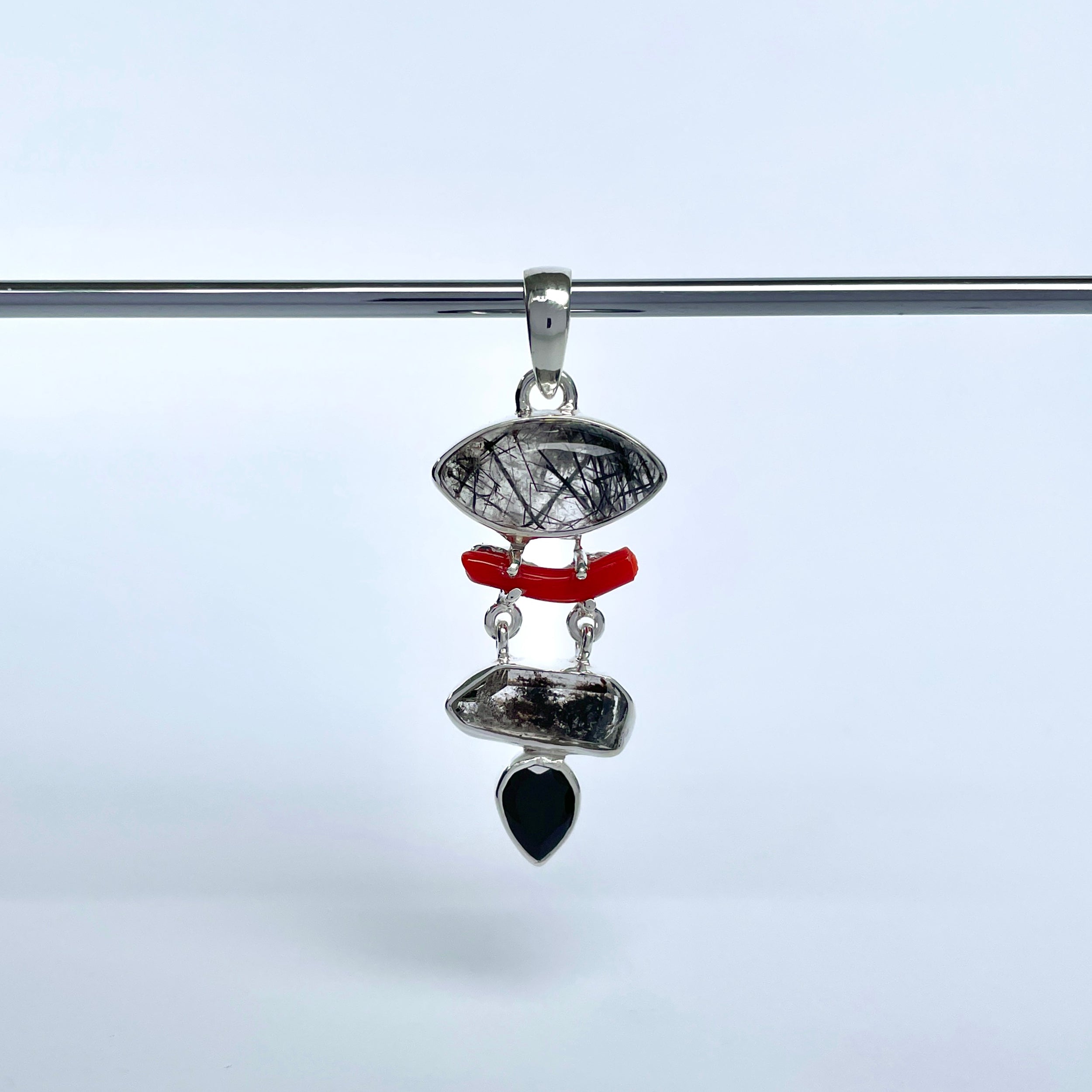 Black Rutile Pendant-(BLR-P-98.)