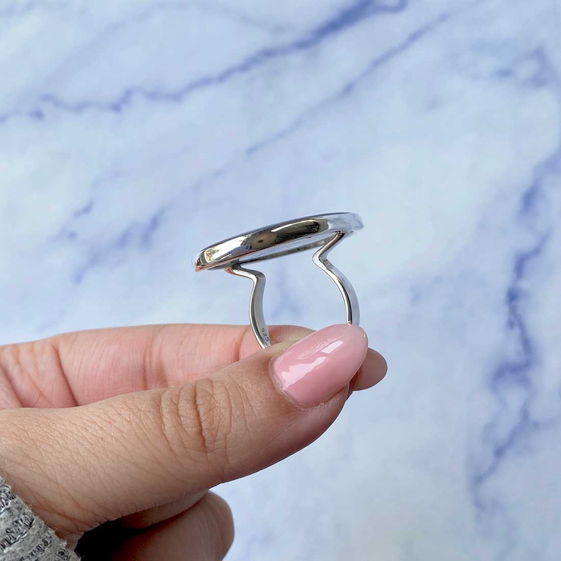 Black Rutile Ring Size 7-(BLR-R-40.)