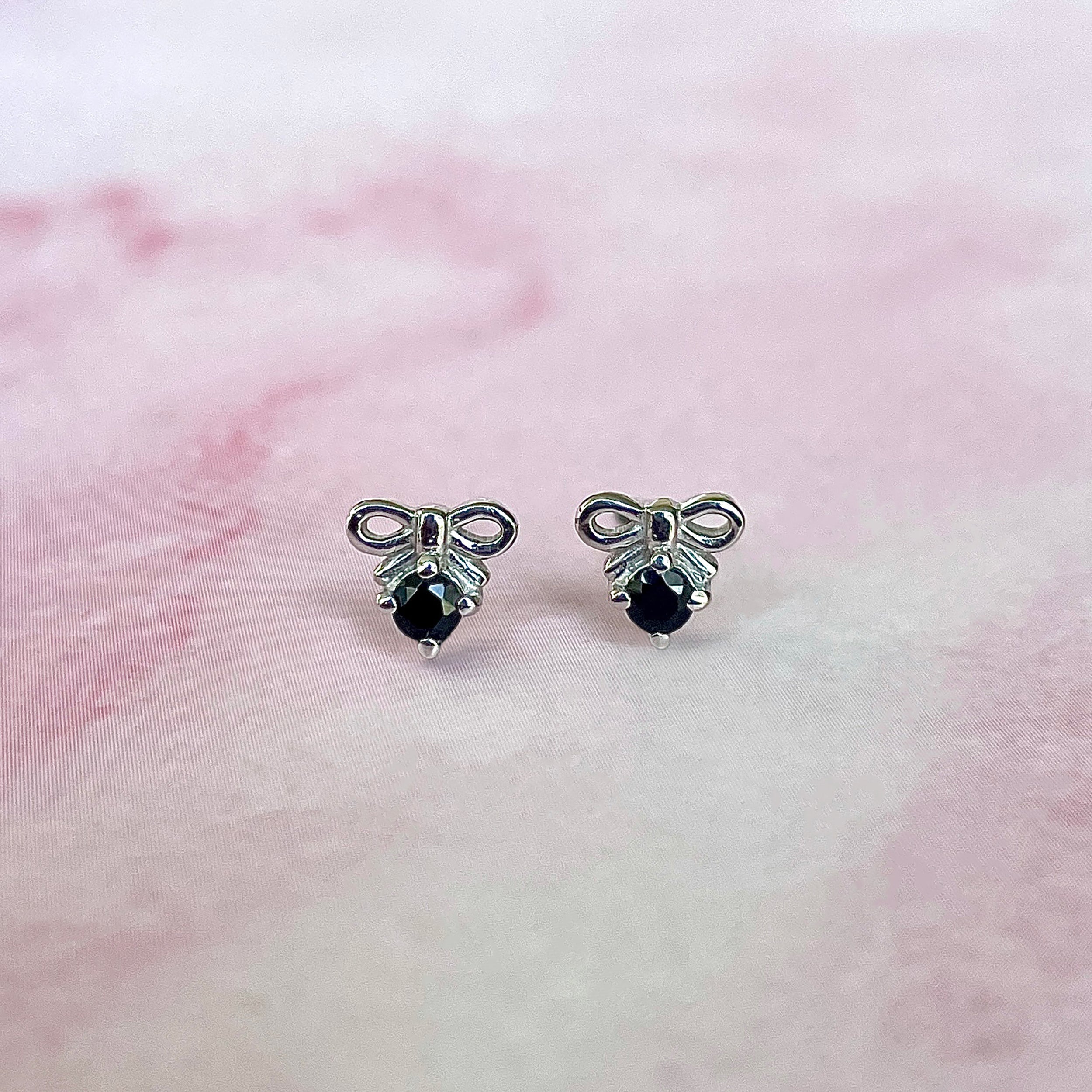 Black Tourmaline Earring-(BLS-SE-1794.)