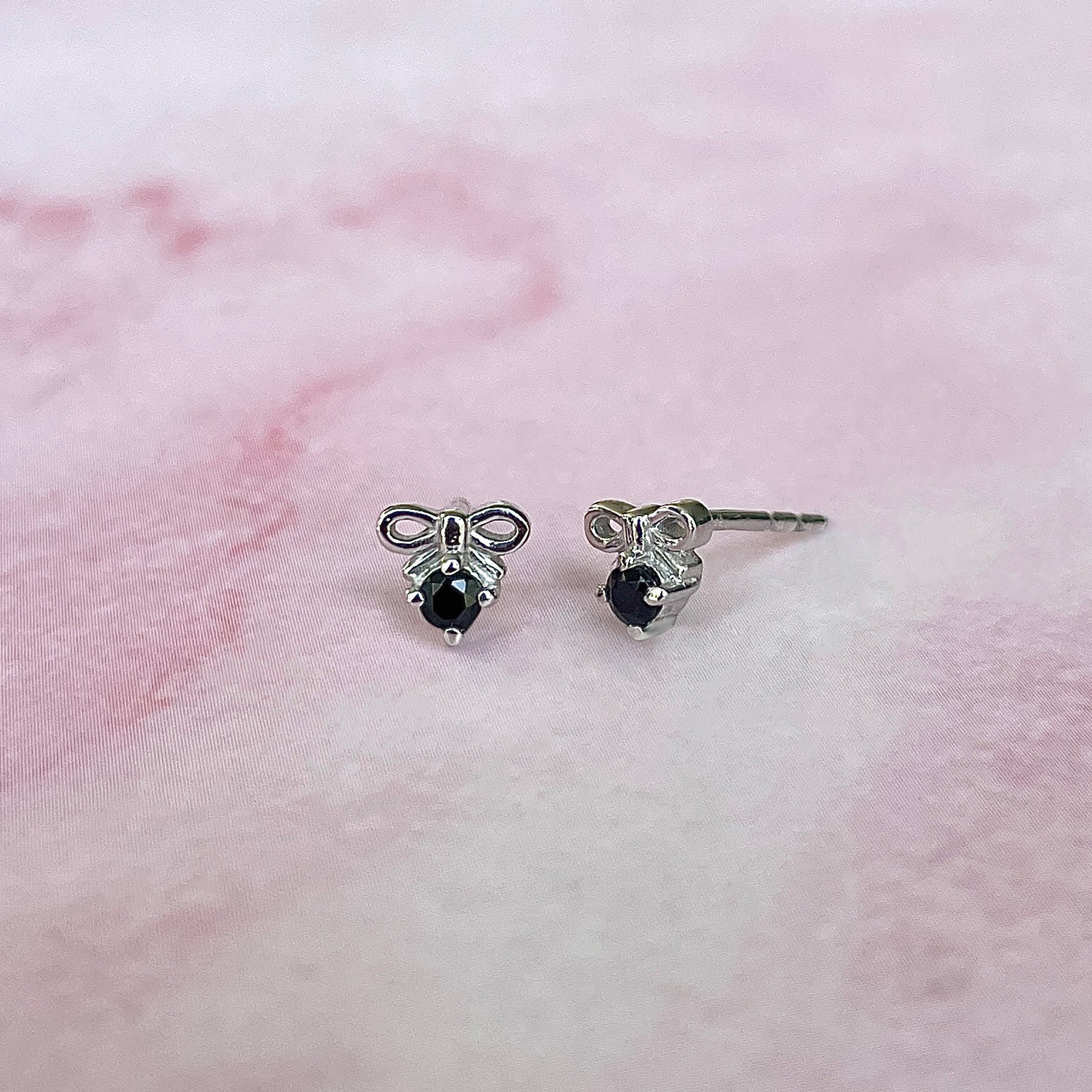 Black Tourmaline Earring-(BLS-SE-1794.)