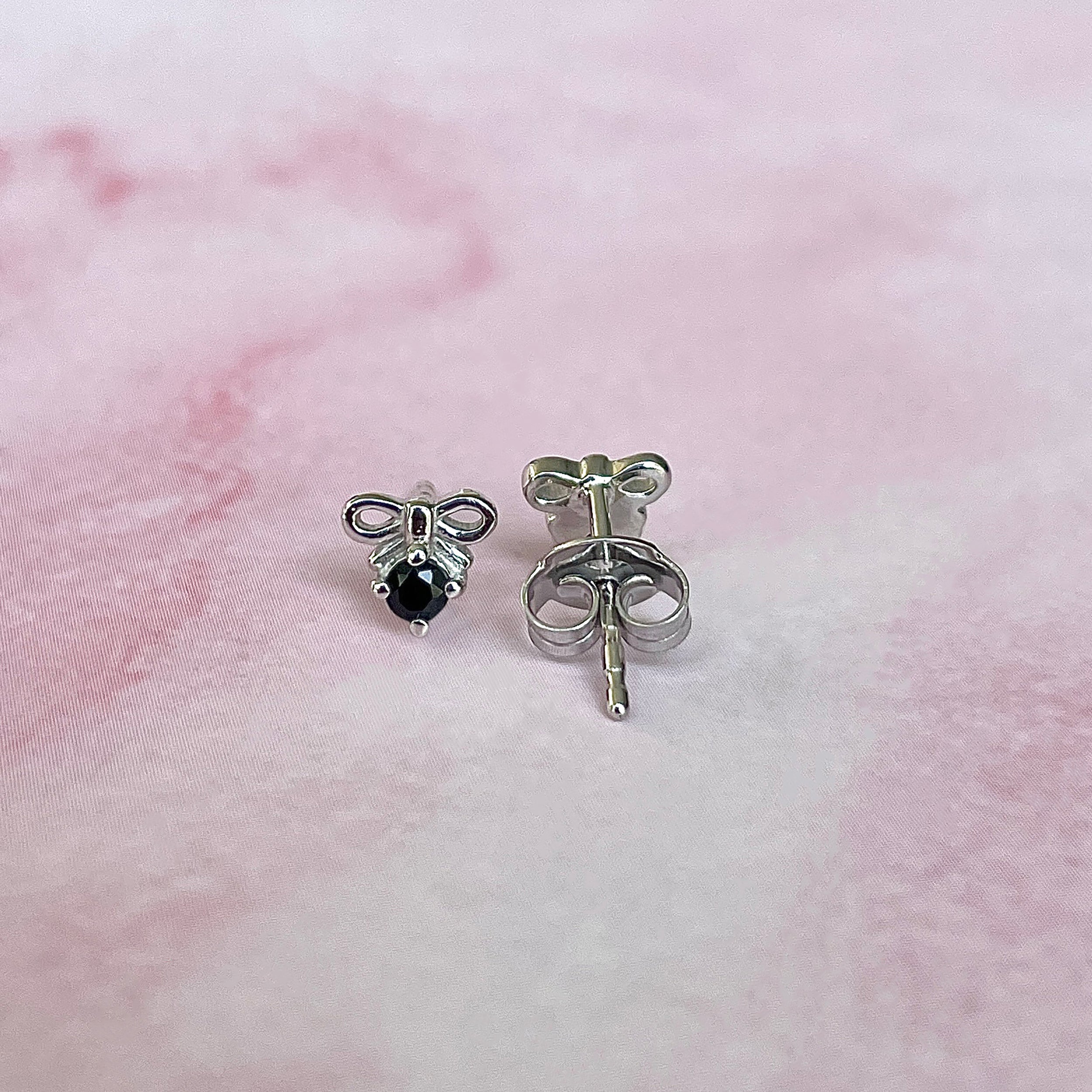 Black Tourmaline Earring-(BLS-SE-1794.)