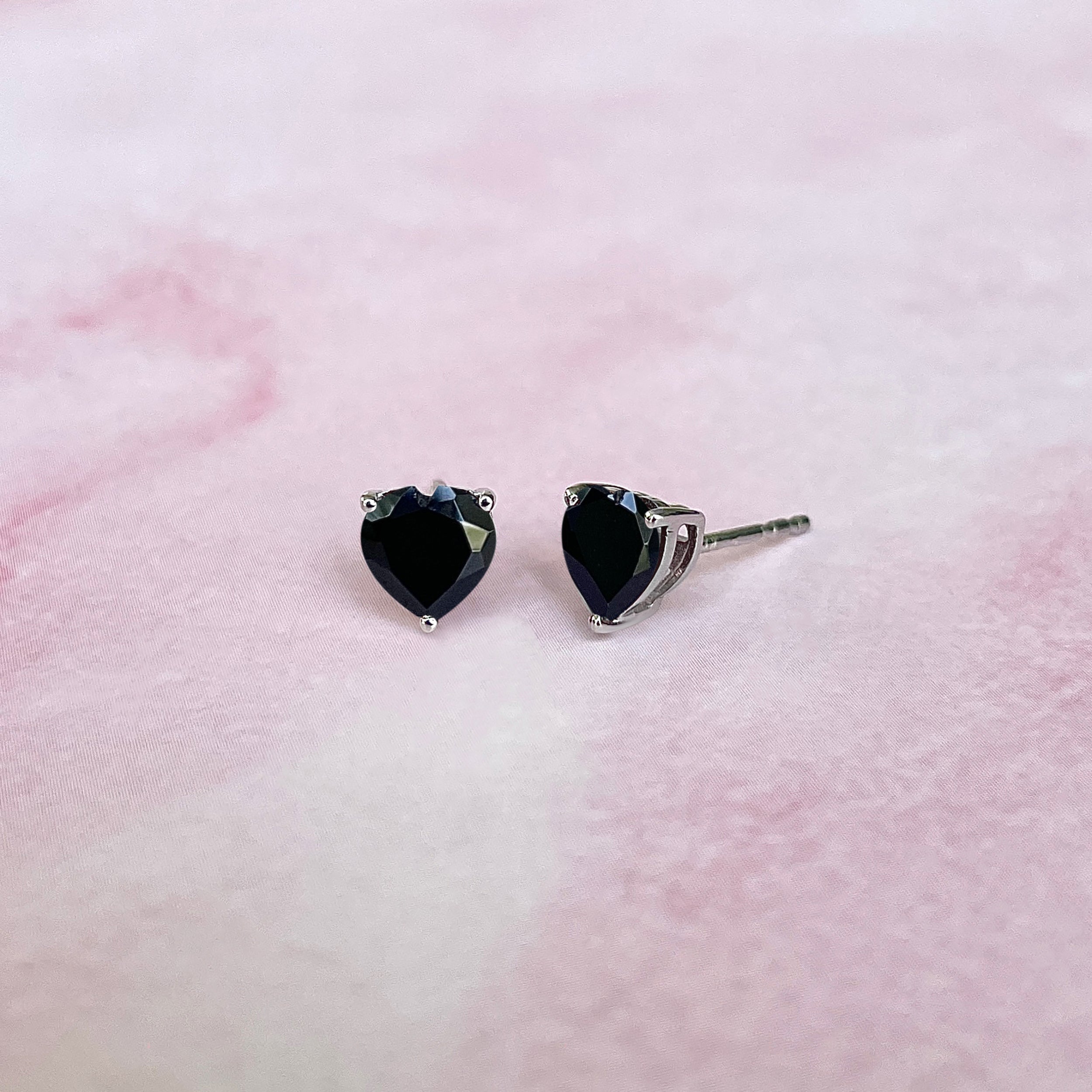 Black Tourmaline Earring-(BLS-SE-1796.)