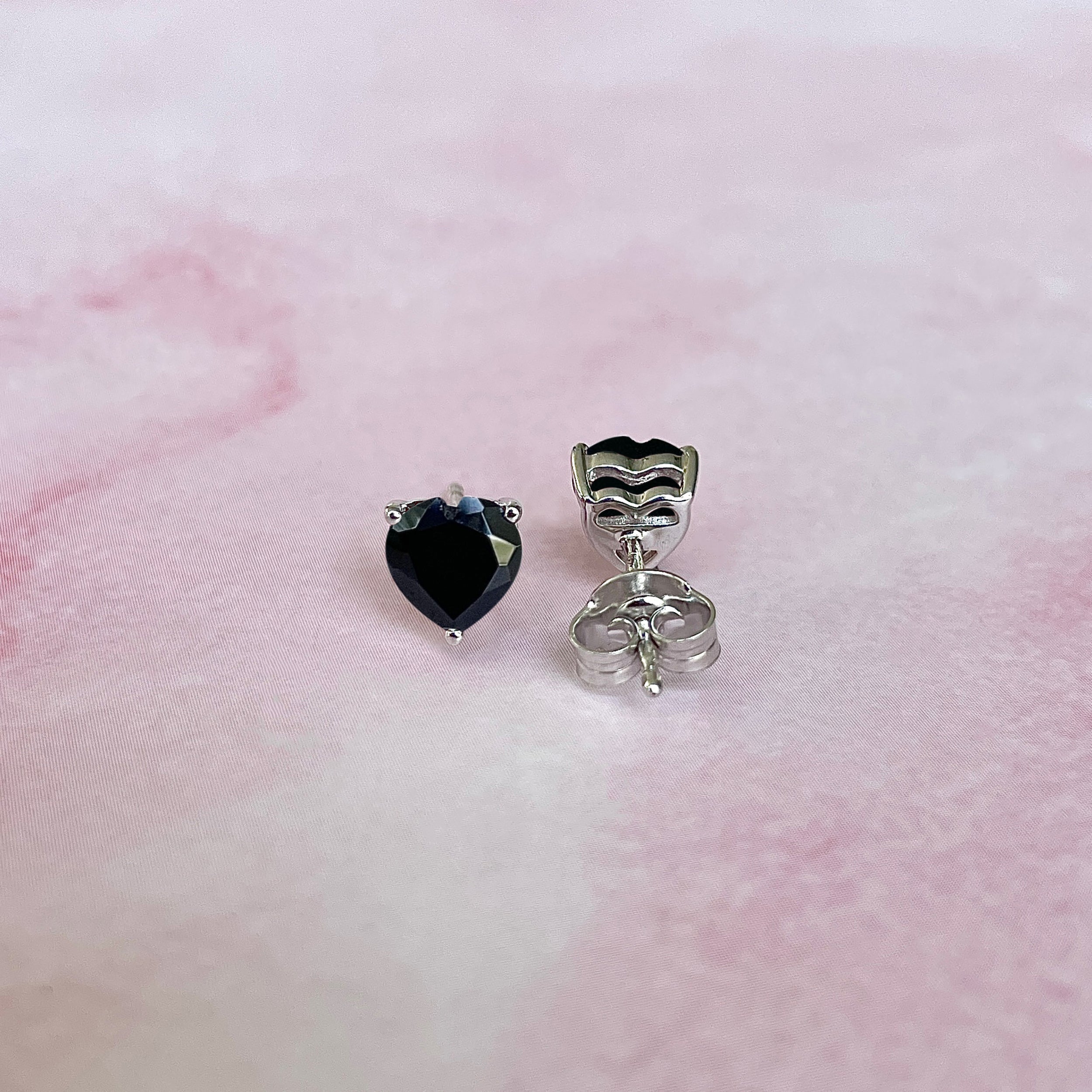 Black Tourmaline Earring-(BLS-SE-1796.)