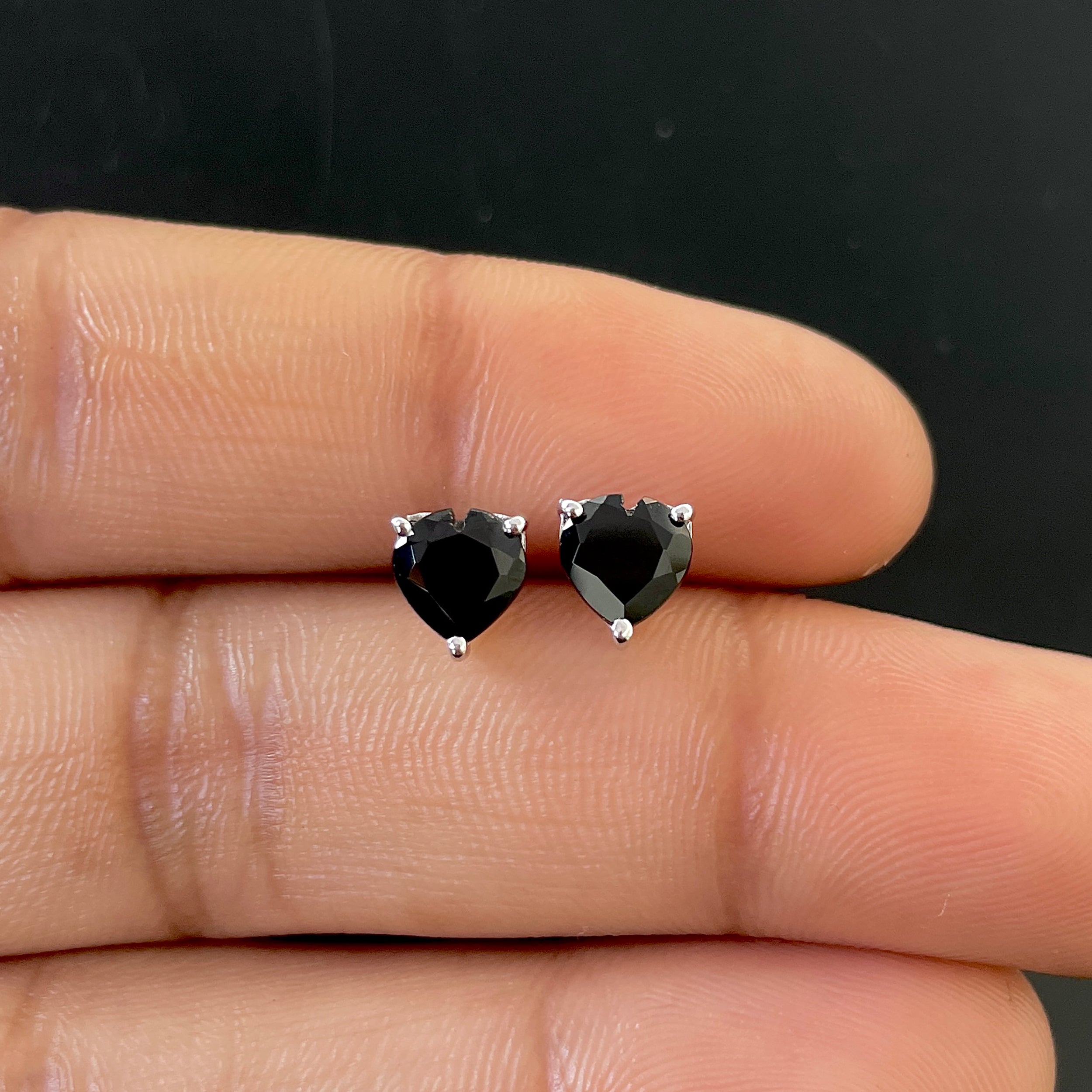 Black Tourmaline Earring-(BLS-SE-1796.)