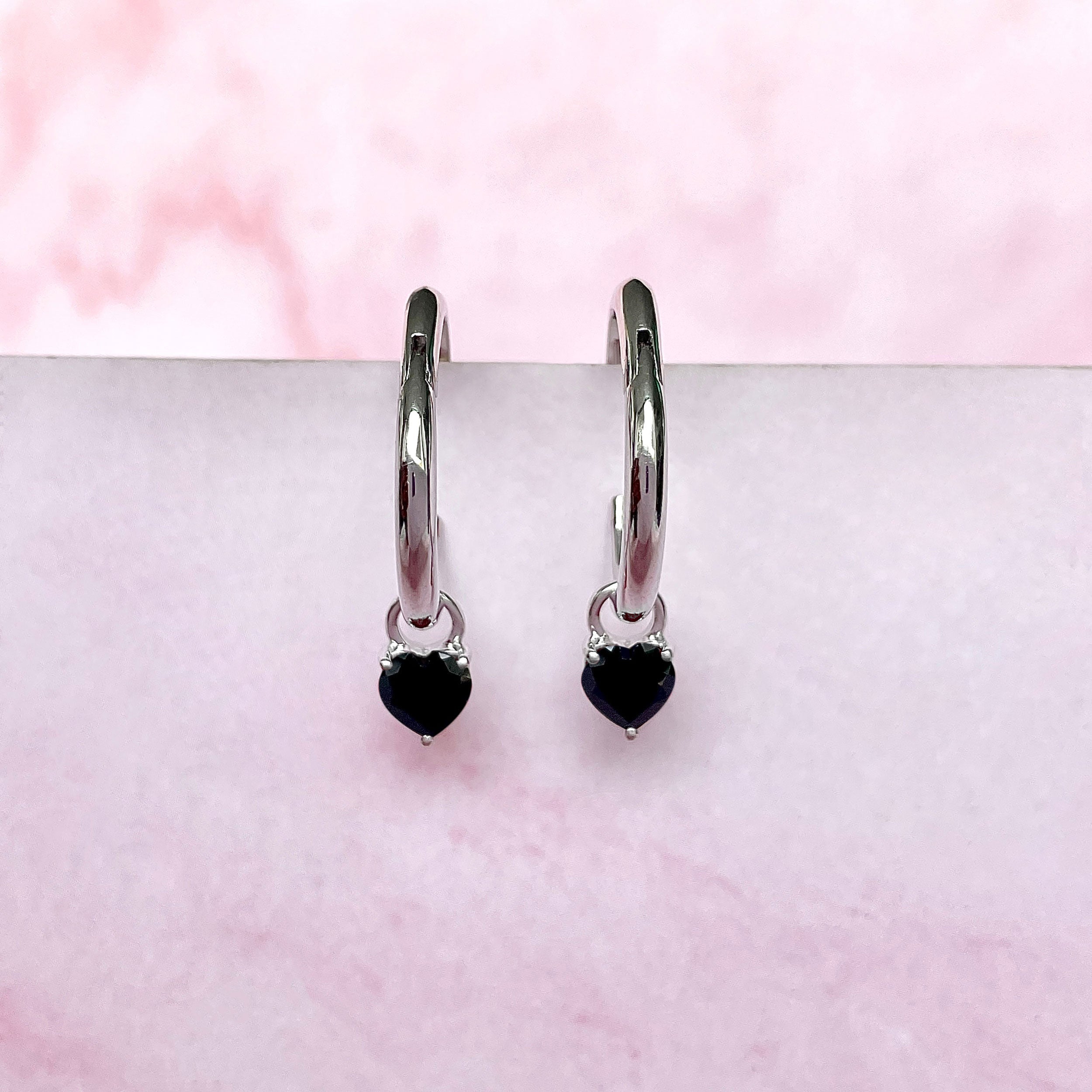 Black Tourmaline Earring-(BLS-SE-1797.)