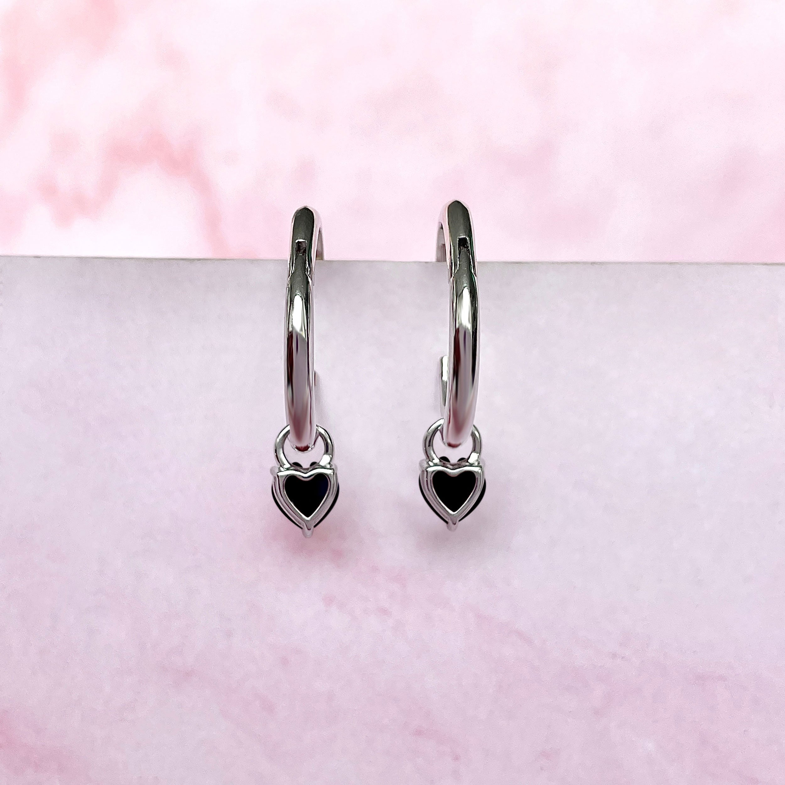 Black Tourmaline Earring-(BLS-SE-1797.)