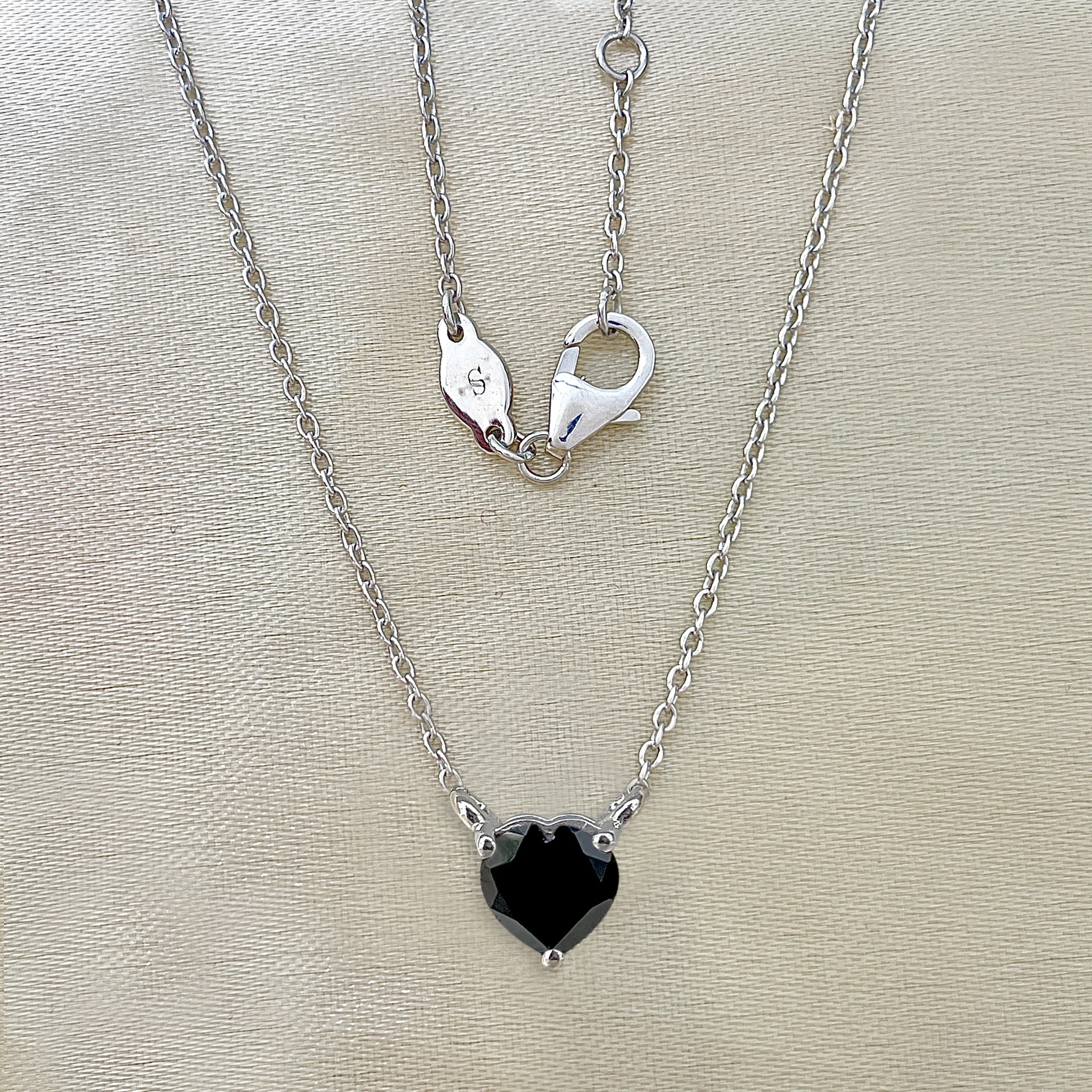 Black Tourmaline Necklace-(BLS-SN-583.)