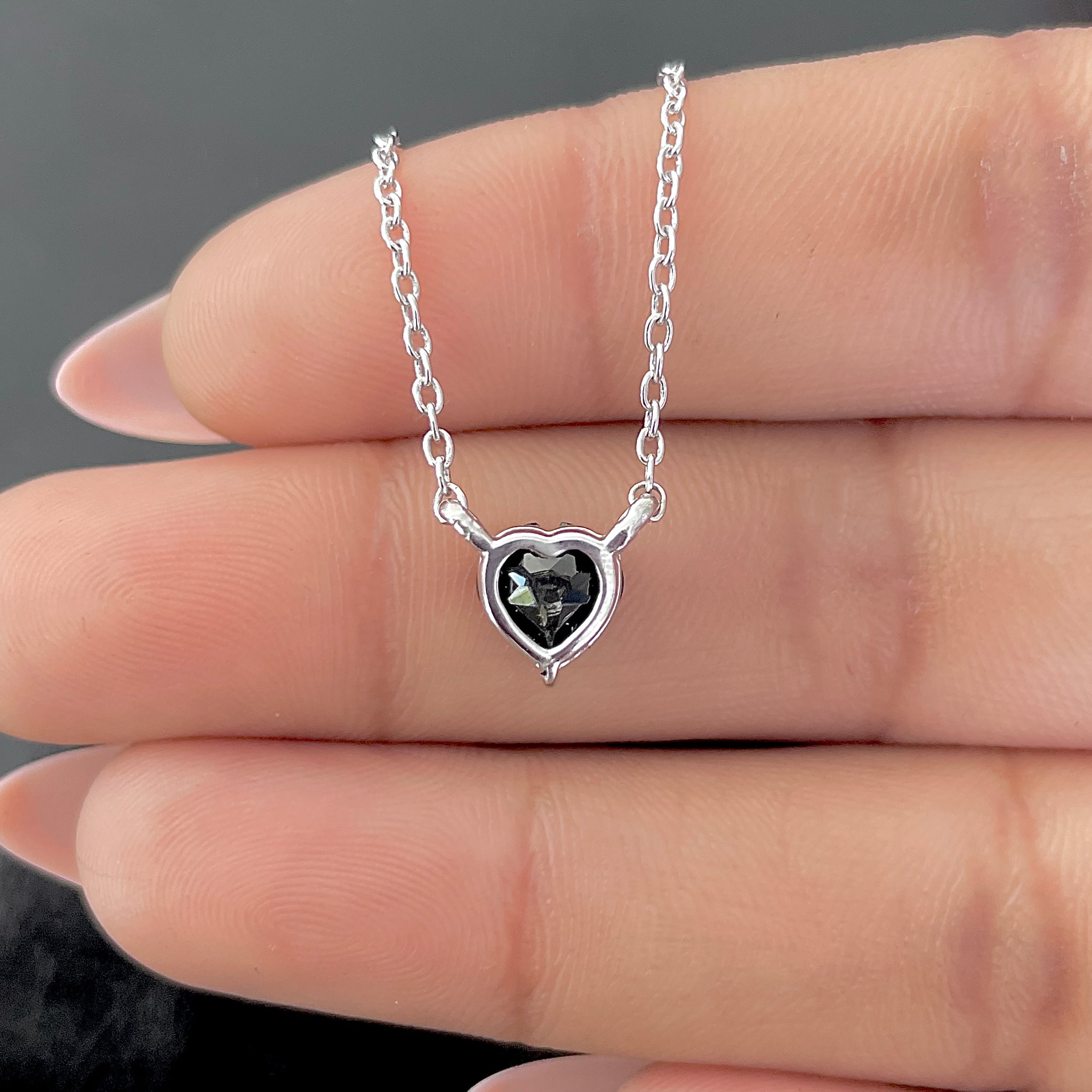 Black Tourmaline Necklace-(BLS-SN-583.)