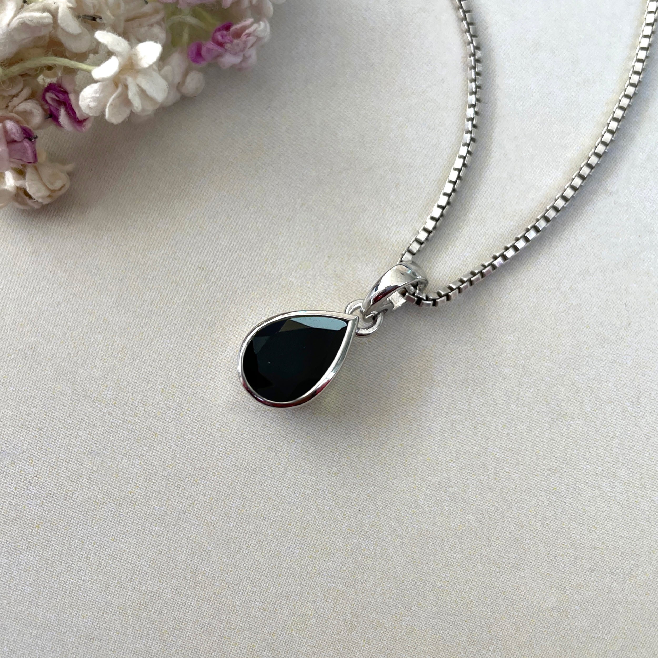 Black Tourmaline Pendant-(BLS-SP-468.)