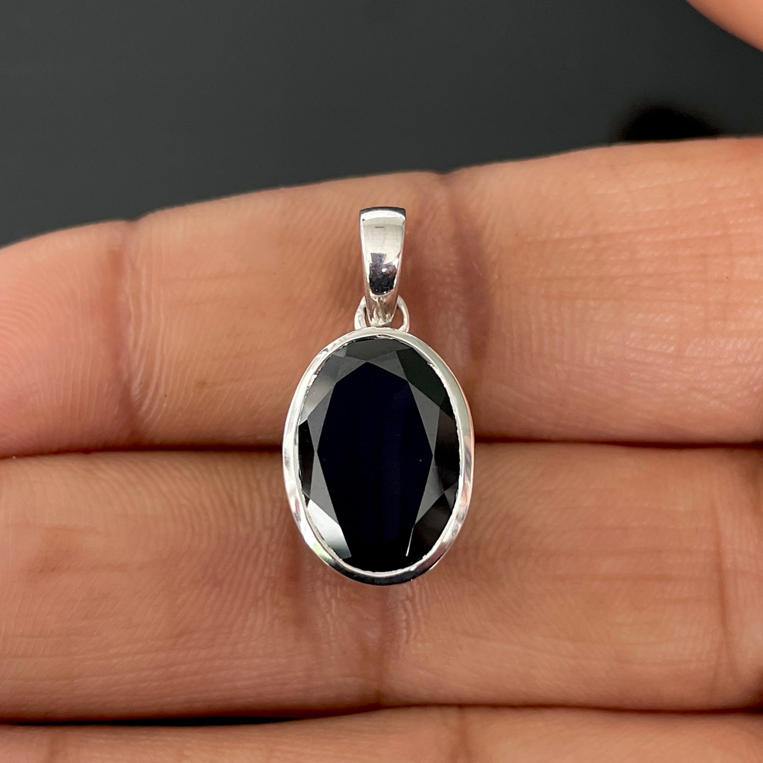 Black Tourmaline Pendant-(BLS-SP-471.)