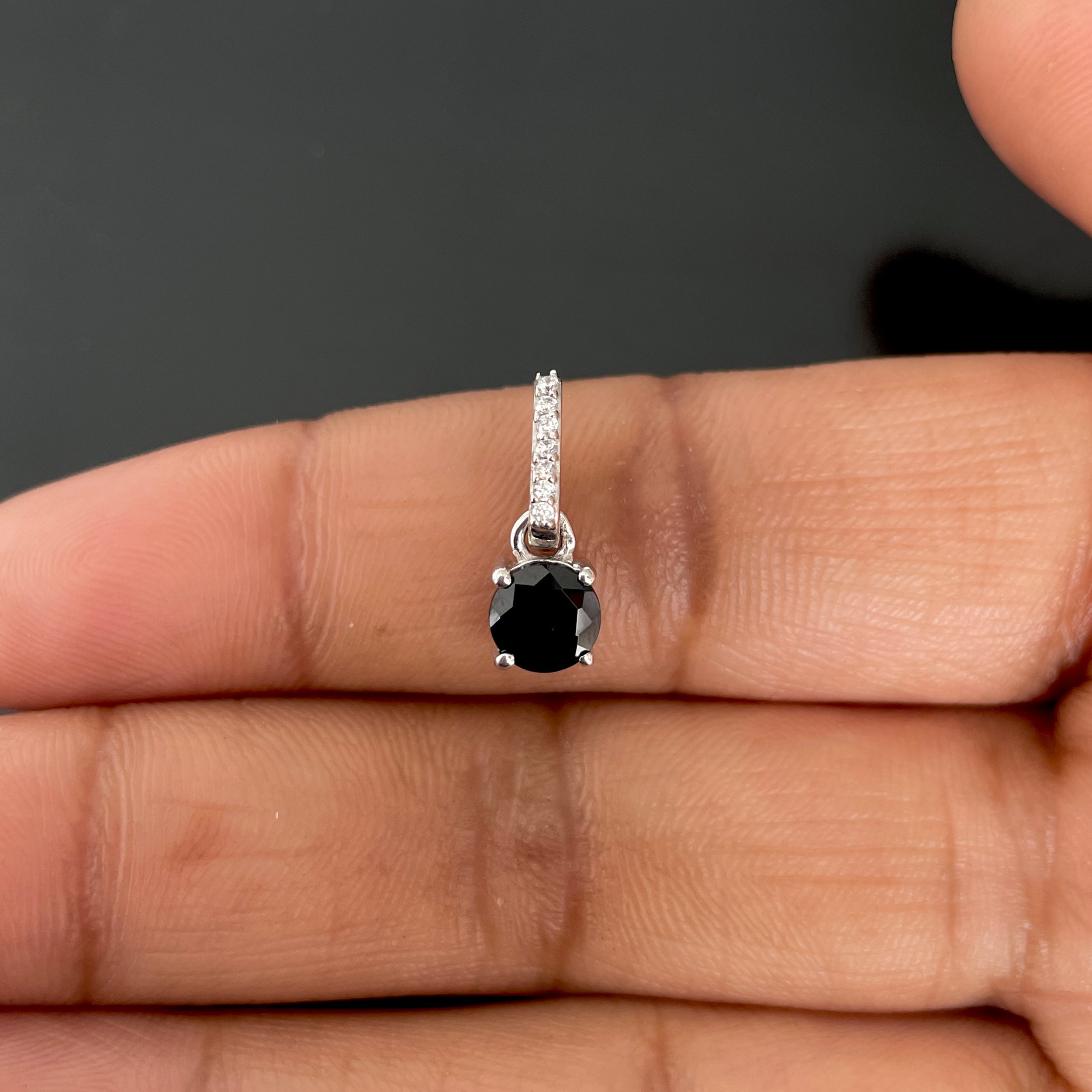 Black Tourmaline Pendant-(BLS-SP-549.)