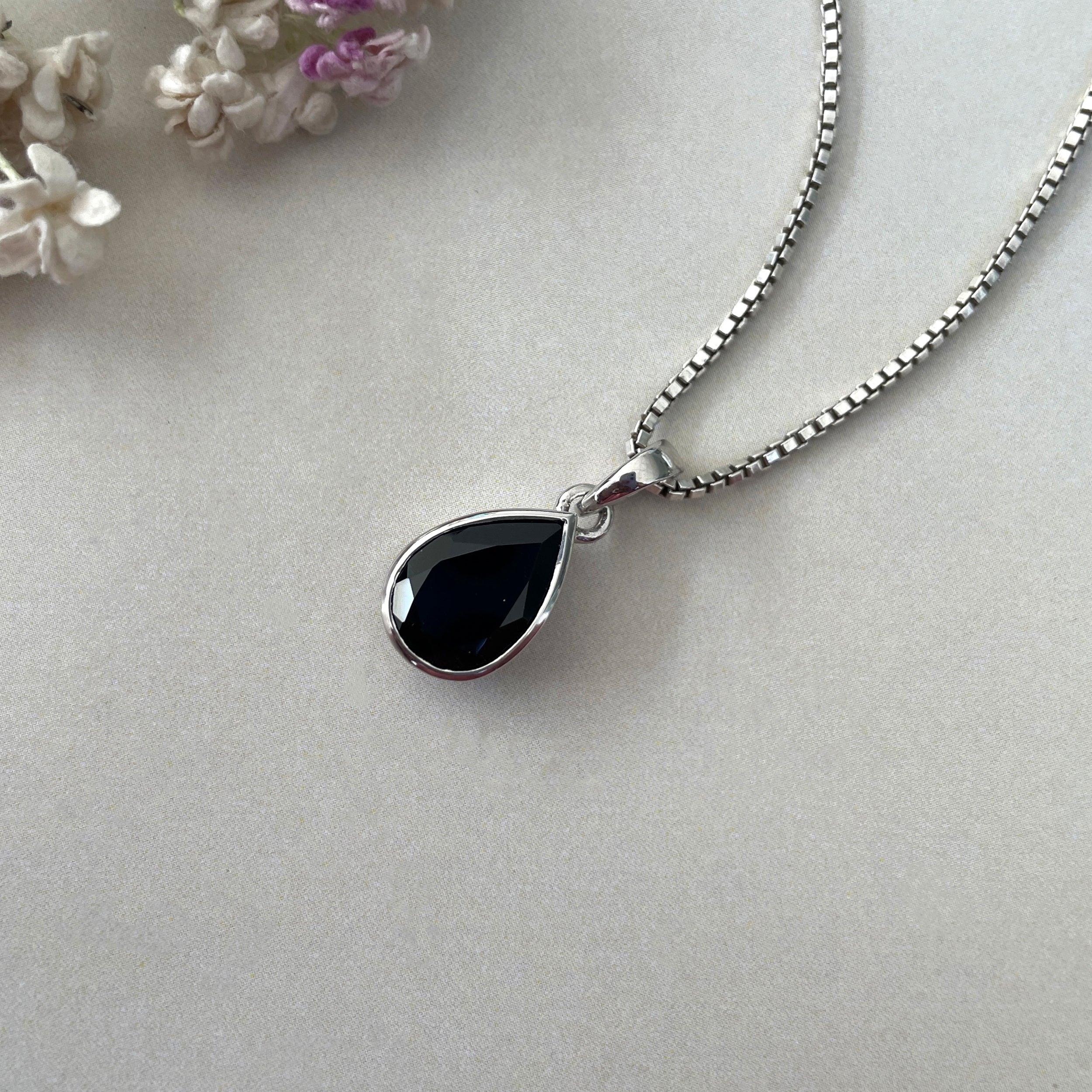Black Tourmaline Pendant-(BLS-SP-790.)