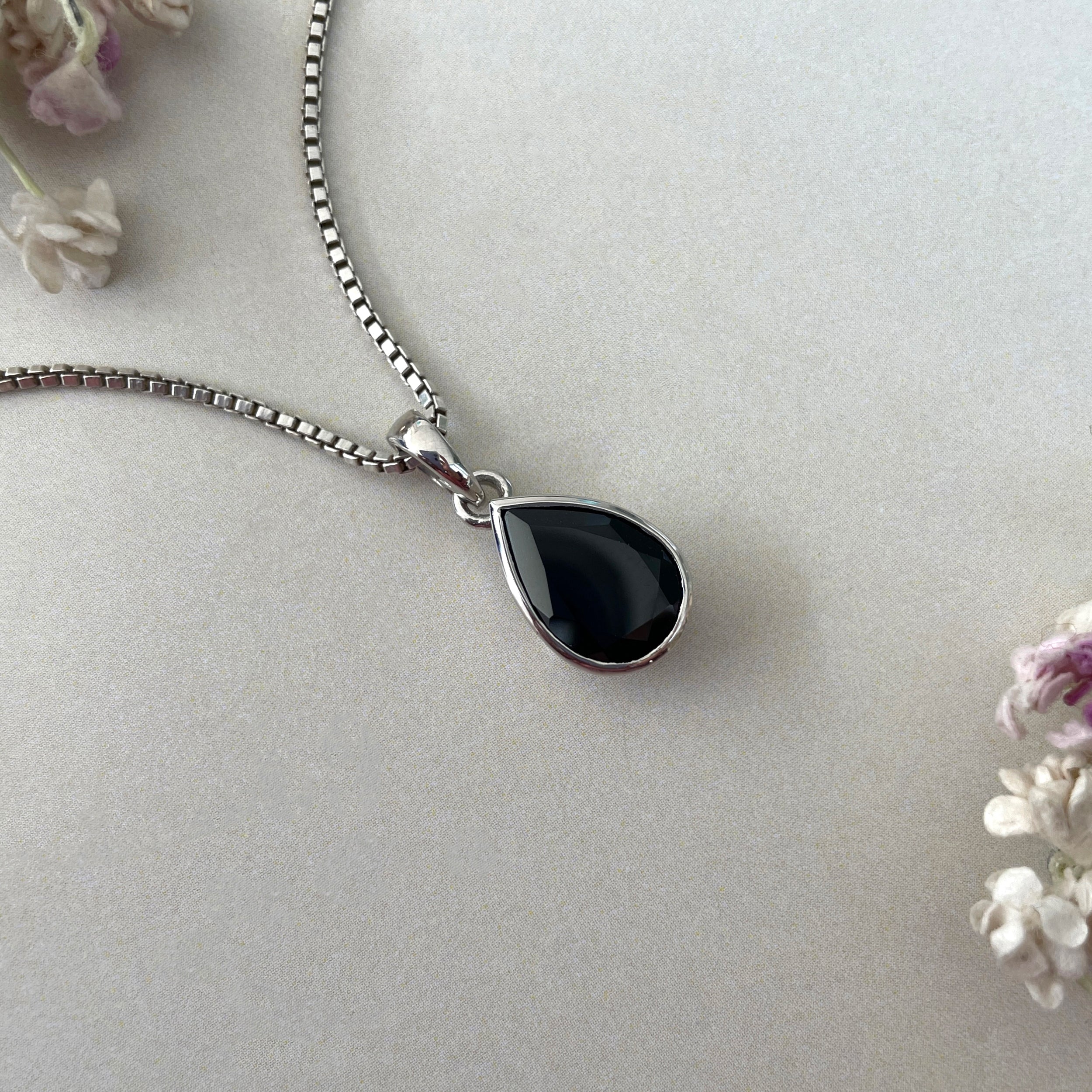 Black Tourmaline Pendant-(BLS-SP-790.)